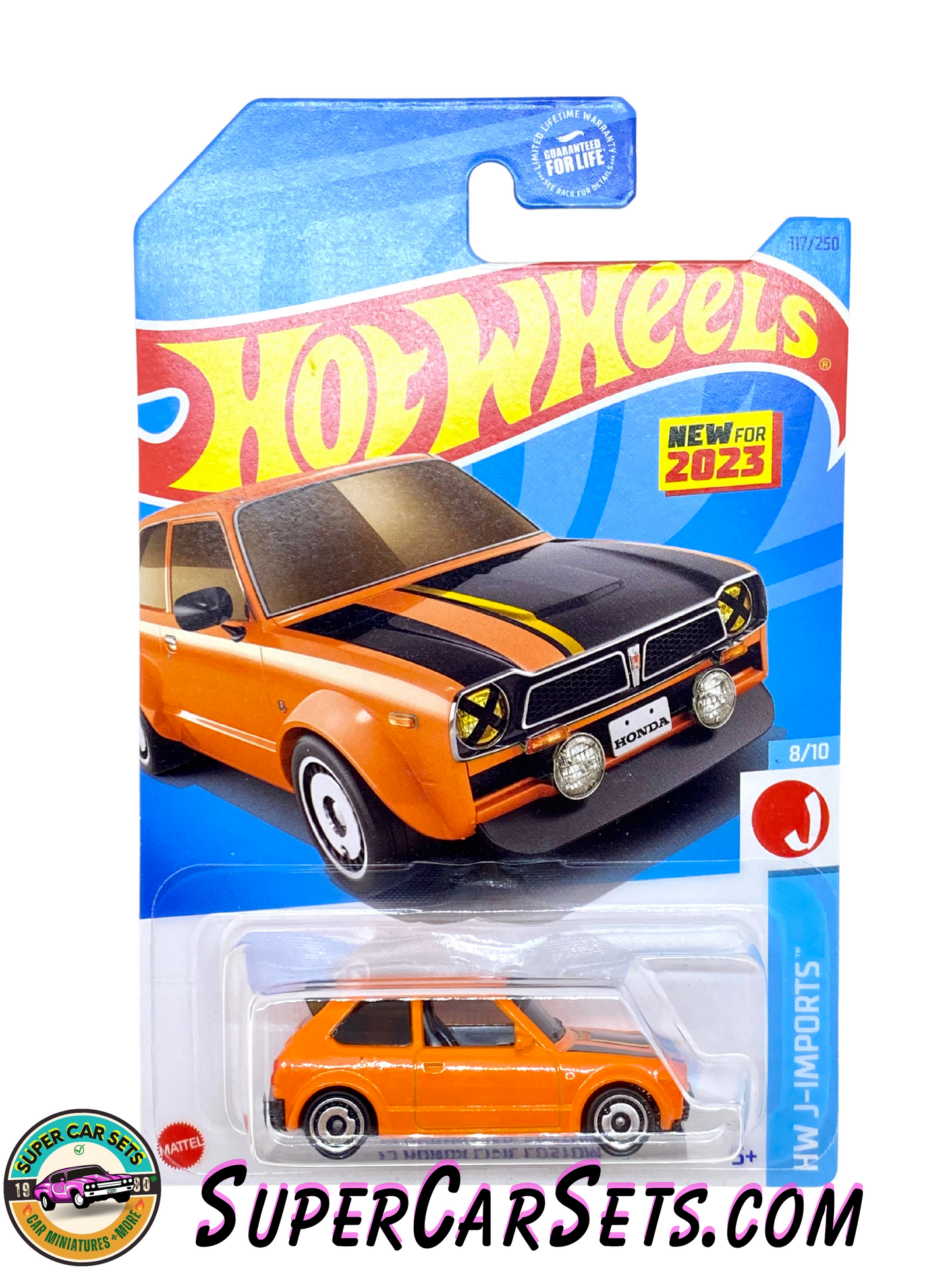 73 Honda Civic Custom (orange colour) - Hot Wheels HW J-Imports - 2023 (8/10) (47/250)