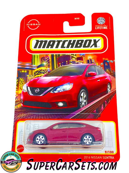 2016 Nissan Sentra (red colour) (9/100) - Matchbox