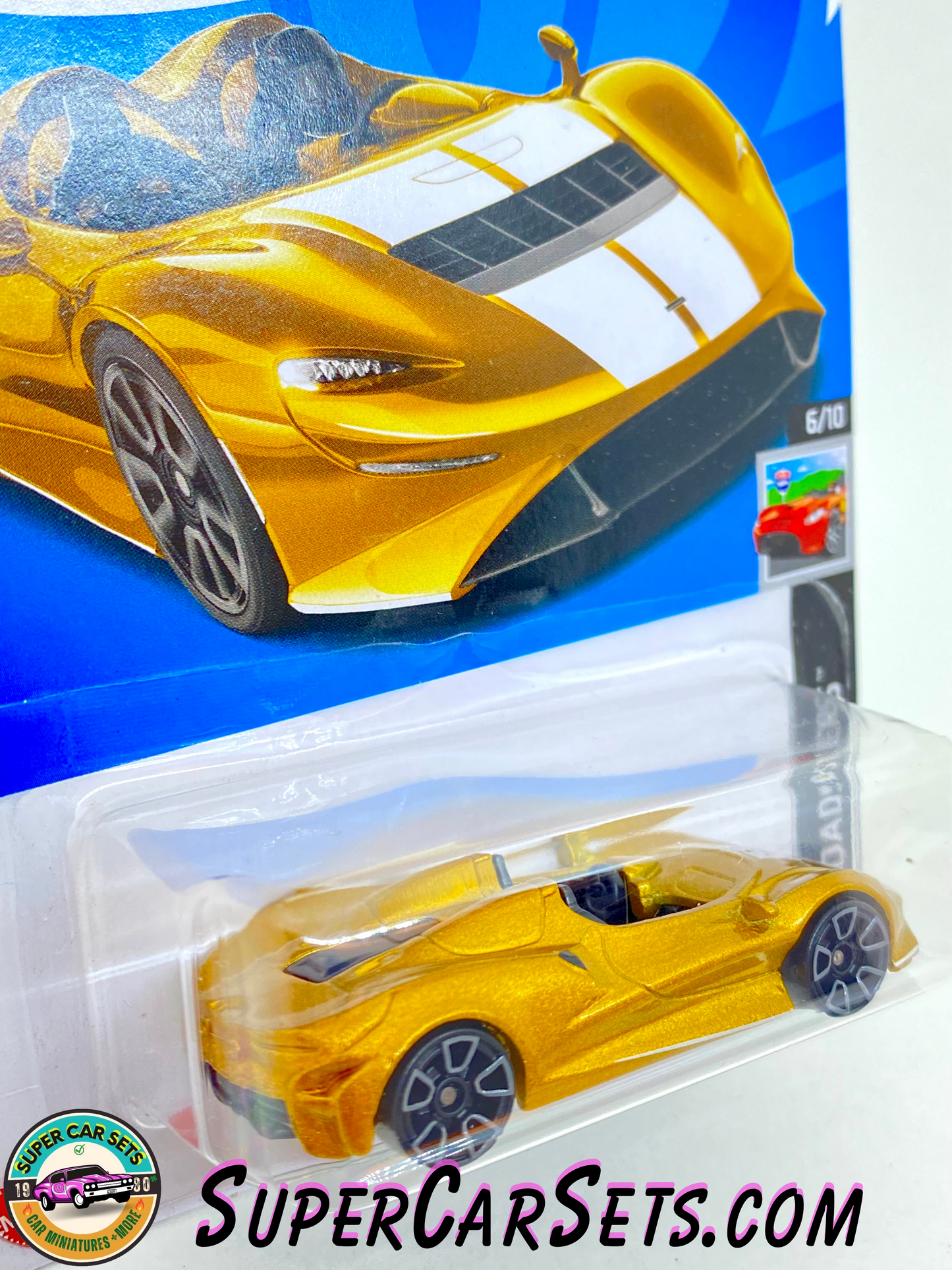 McLaren Elva (golden) - Hot Wheels HW Roadsters 2023 (6/10) (82/250)