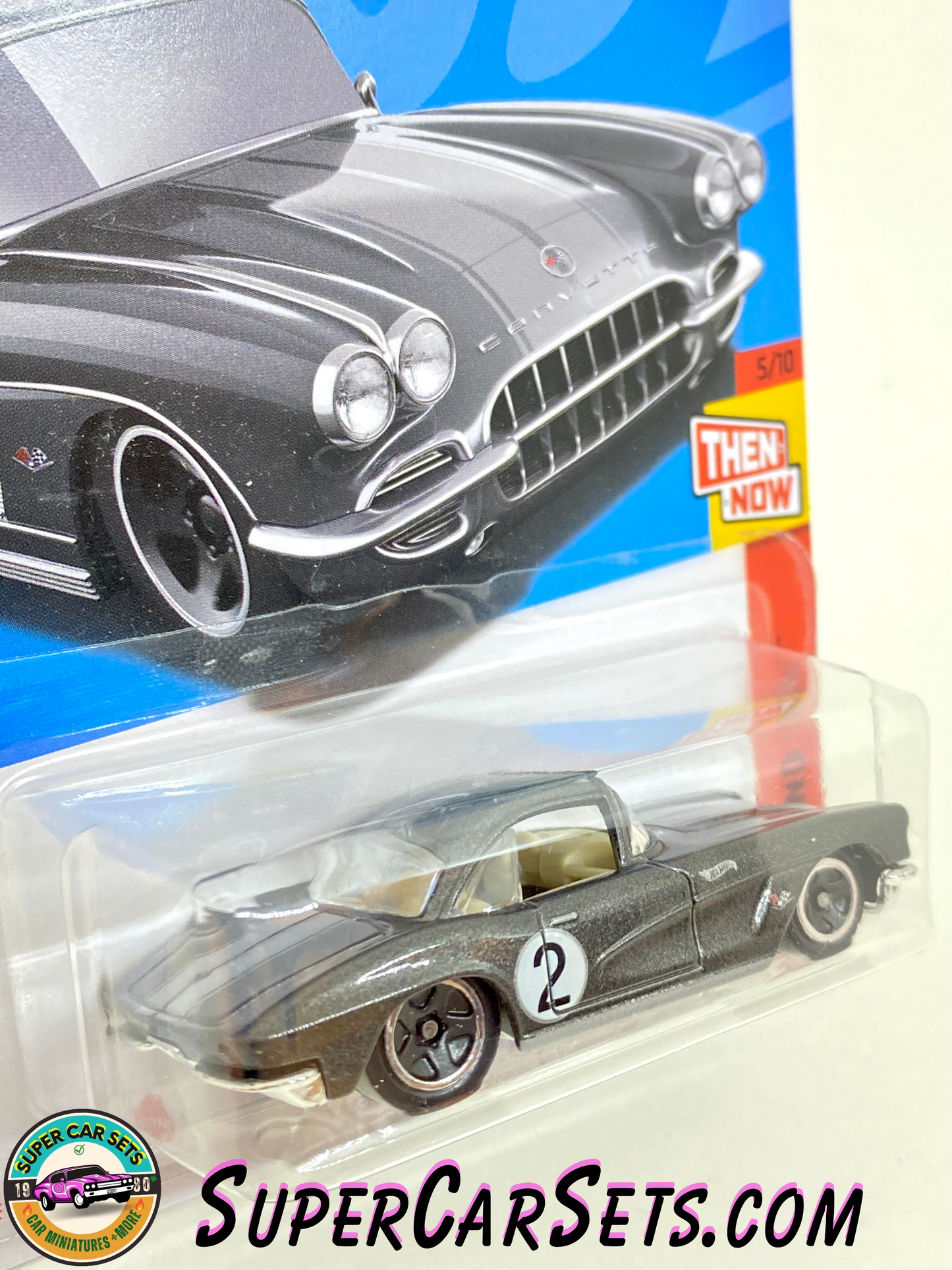 62 Corvette (dark grey colour) - Hot Wheels Then and Now 2023 (5/10) (216/250)