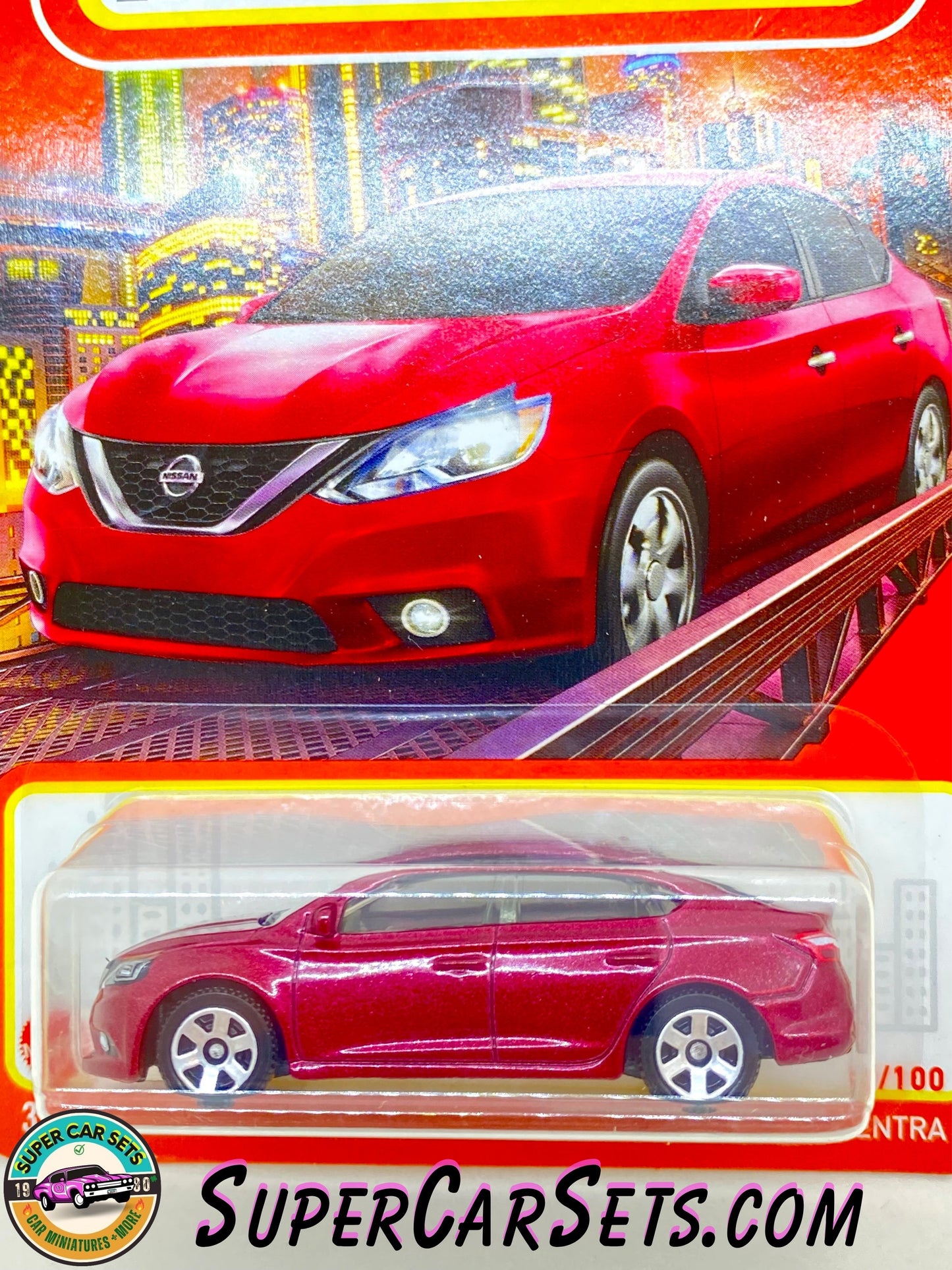 2016 Nissan Sentra (red colour) (9/100) - Matchbox