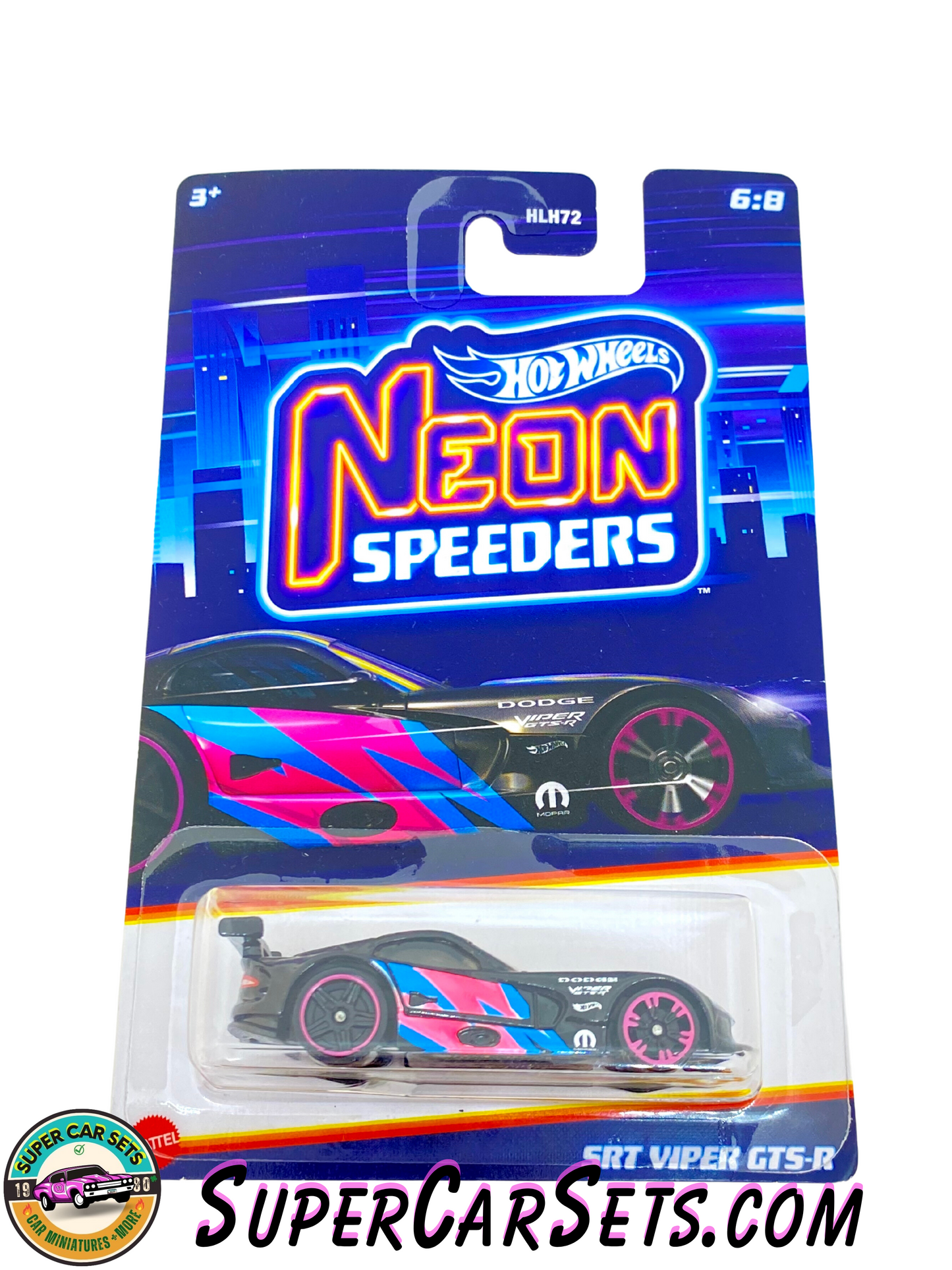 SRT Viper GTS-R (card slightly bent) - Hot Wheels - Neon Speeders (6/8)