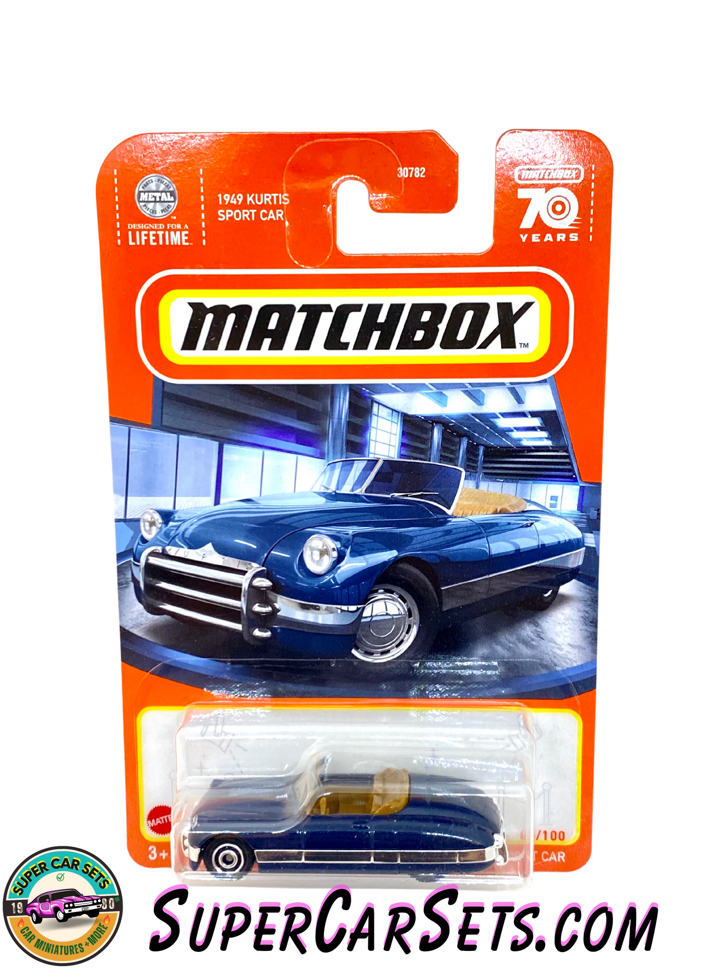 1949 Kurtis Sport Car (dark blue) (46/100) - Matchbox