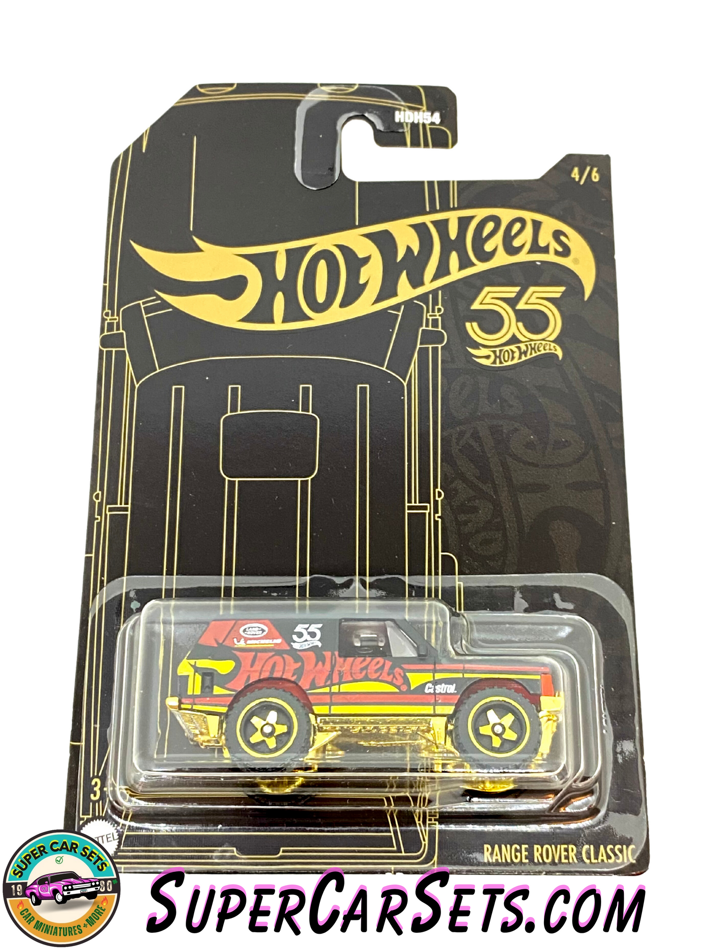 Hot Wheels 55th Anniversary - Golden Black Red - 4/6 - Range Rover Classic