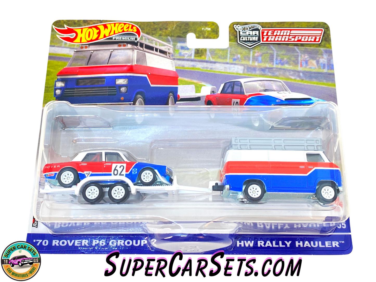 70 Rover P6 Group 2 + HW Rally Hauler - Hot Wheels Team Transport (#55)