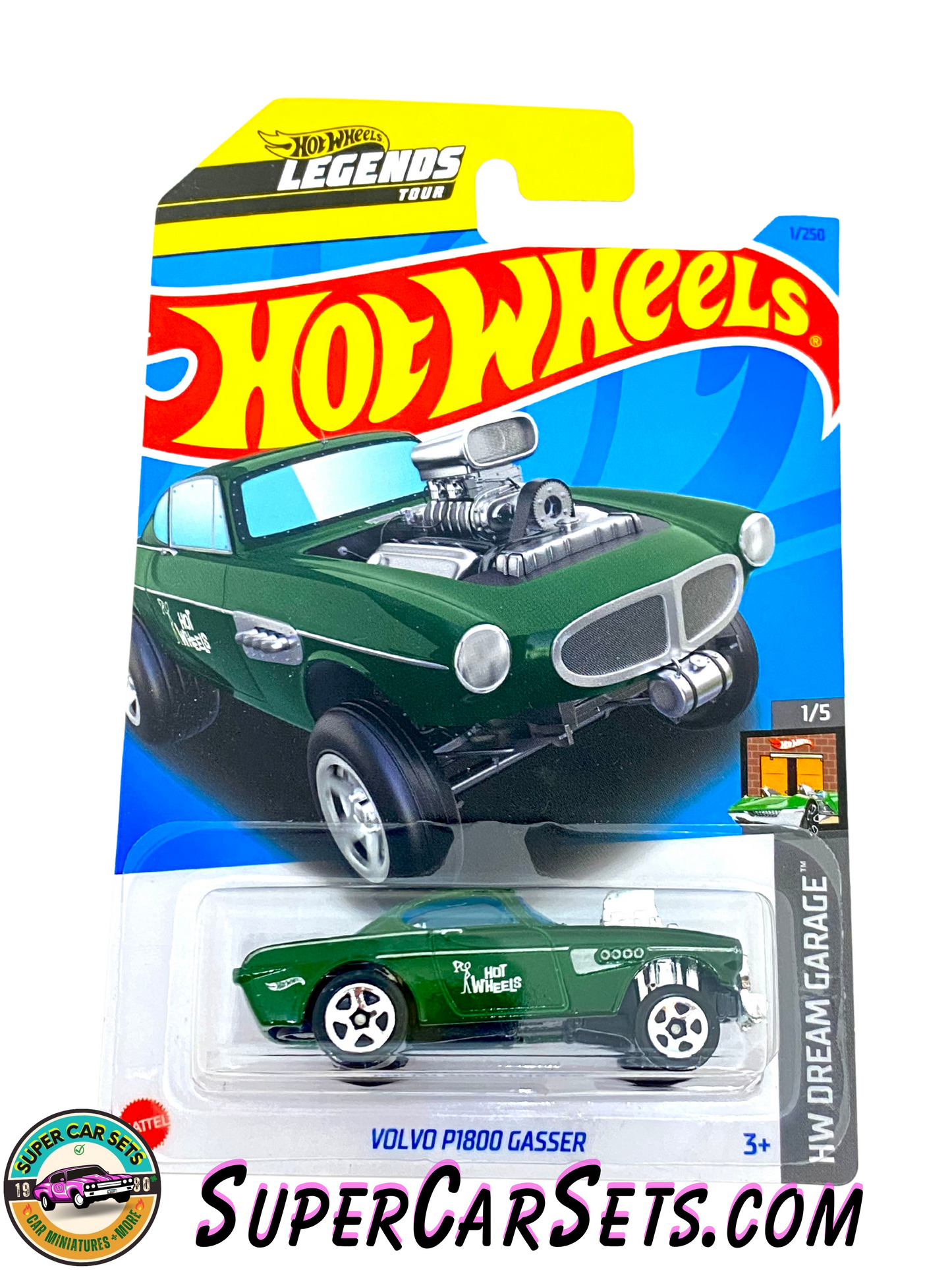 Volvo P1800 Gasser (dark green) - Hot Wheels - HW Dream Garage (1/5) (1/250)