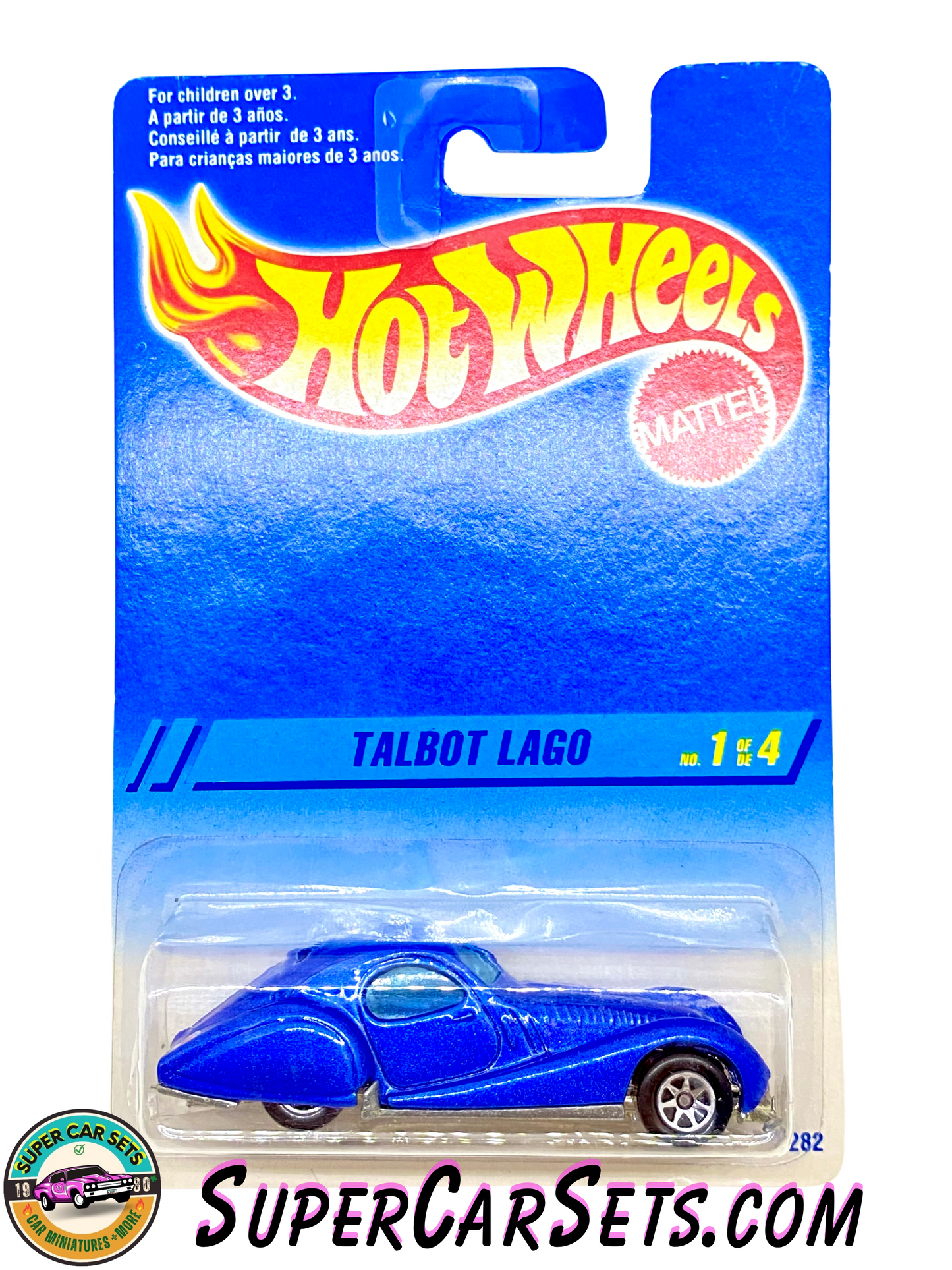 Hot Wheels (Year launched 1995) - Talbot Lago 1/4 (#13282) (card cracked)