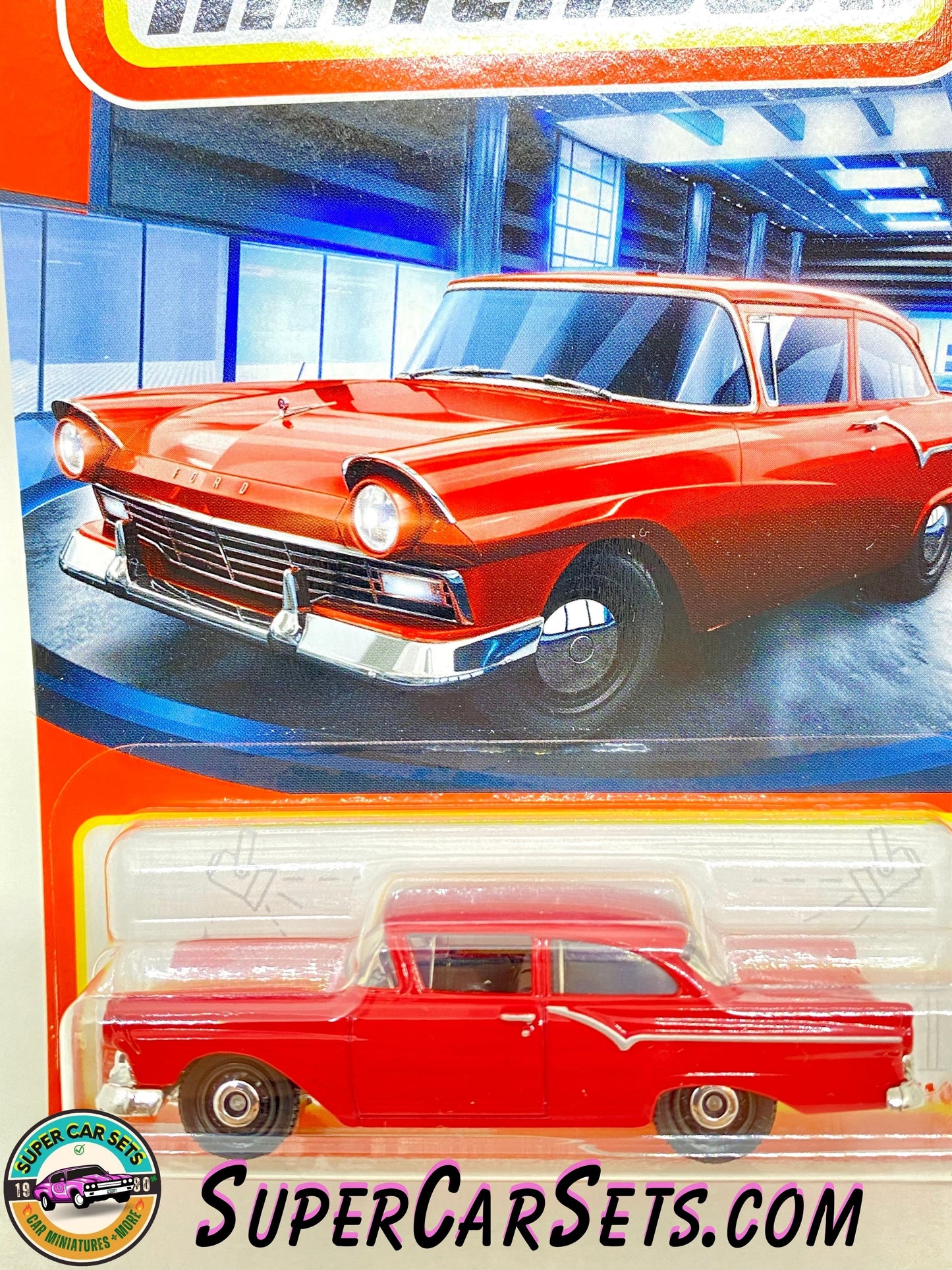 1957 Ford Custom 300 (red colour) (21/100) - Matchbox