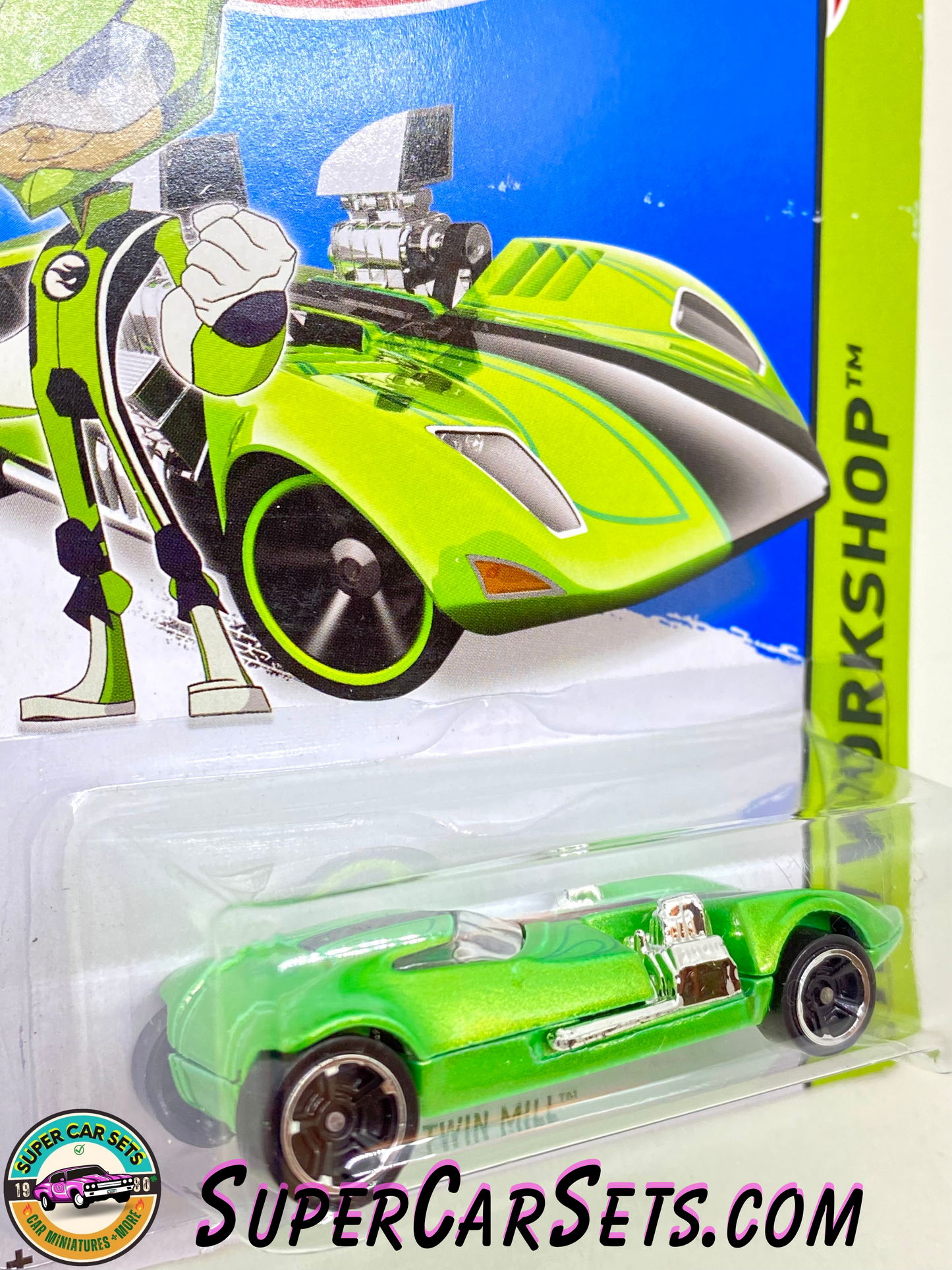 Twin Mill (Pearl Green colour) - Hot Wheels HW Workshop - 2014 (201/250)