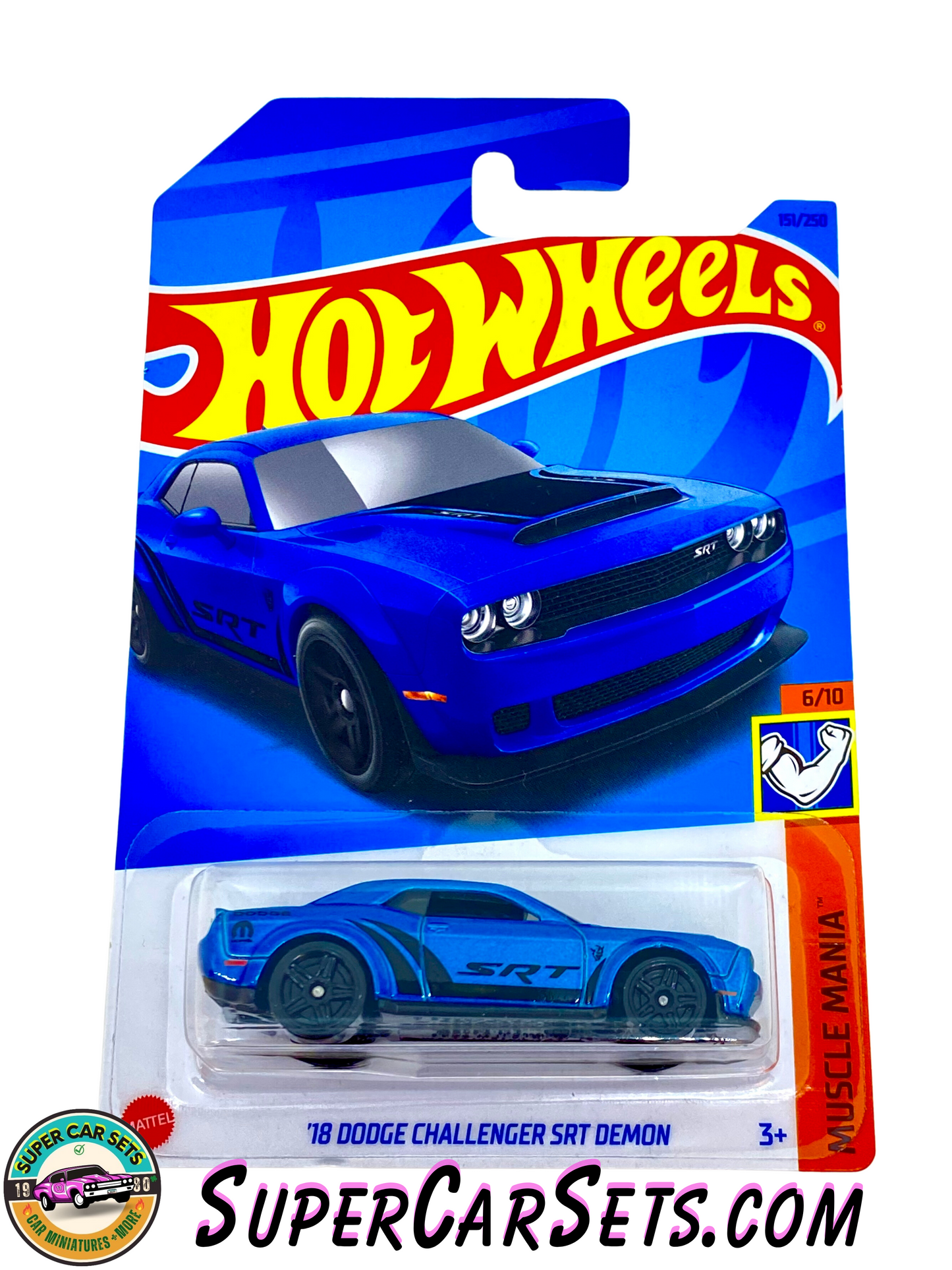 18 Dodge Challenger SRT Demon Hot Wheels Muscle Mania