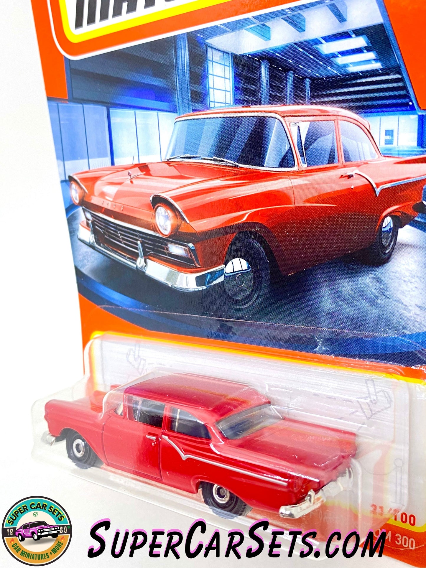 1957 Ford Custom 300 (red colour) (21/100) - Matchbox