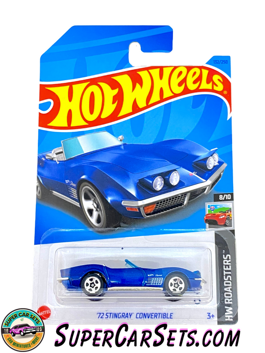 72 Stingray Convertible (blue colour) - Hot Wheels HW Roadsters 2023 (8/10) (132/250)