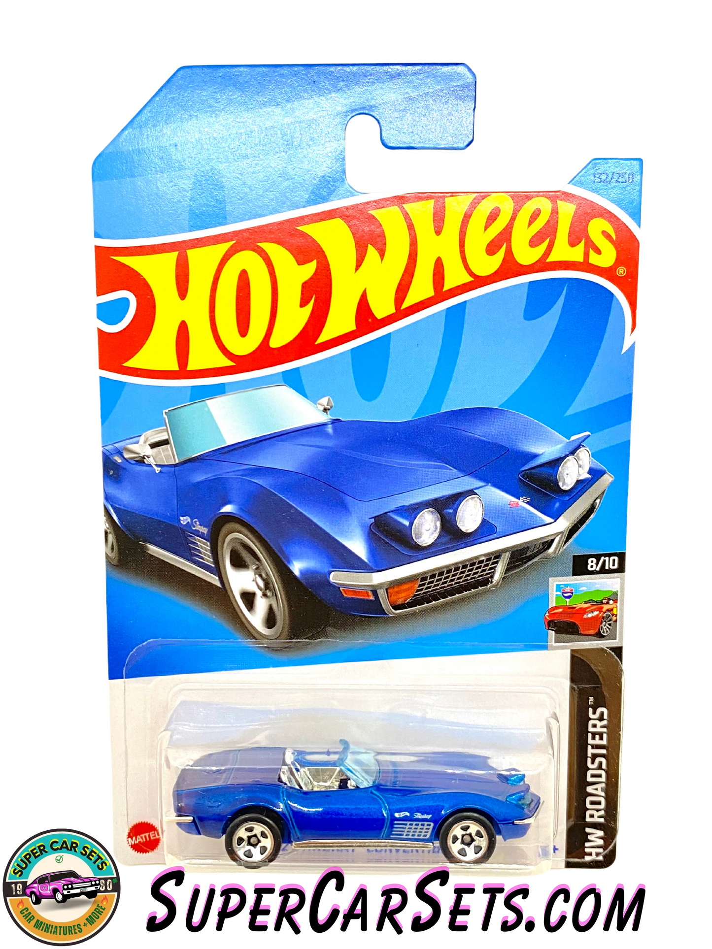 72 Stingray Convertible (blue colour) - Hot Wheels HW Roadsters 2023 (8/10) (132/250)