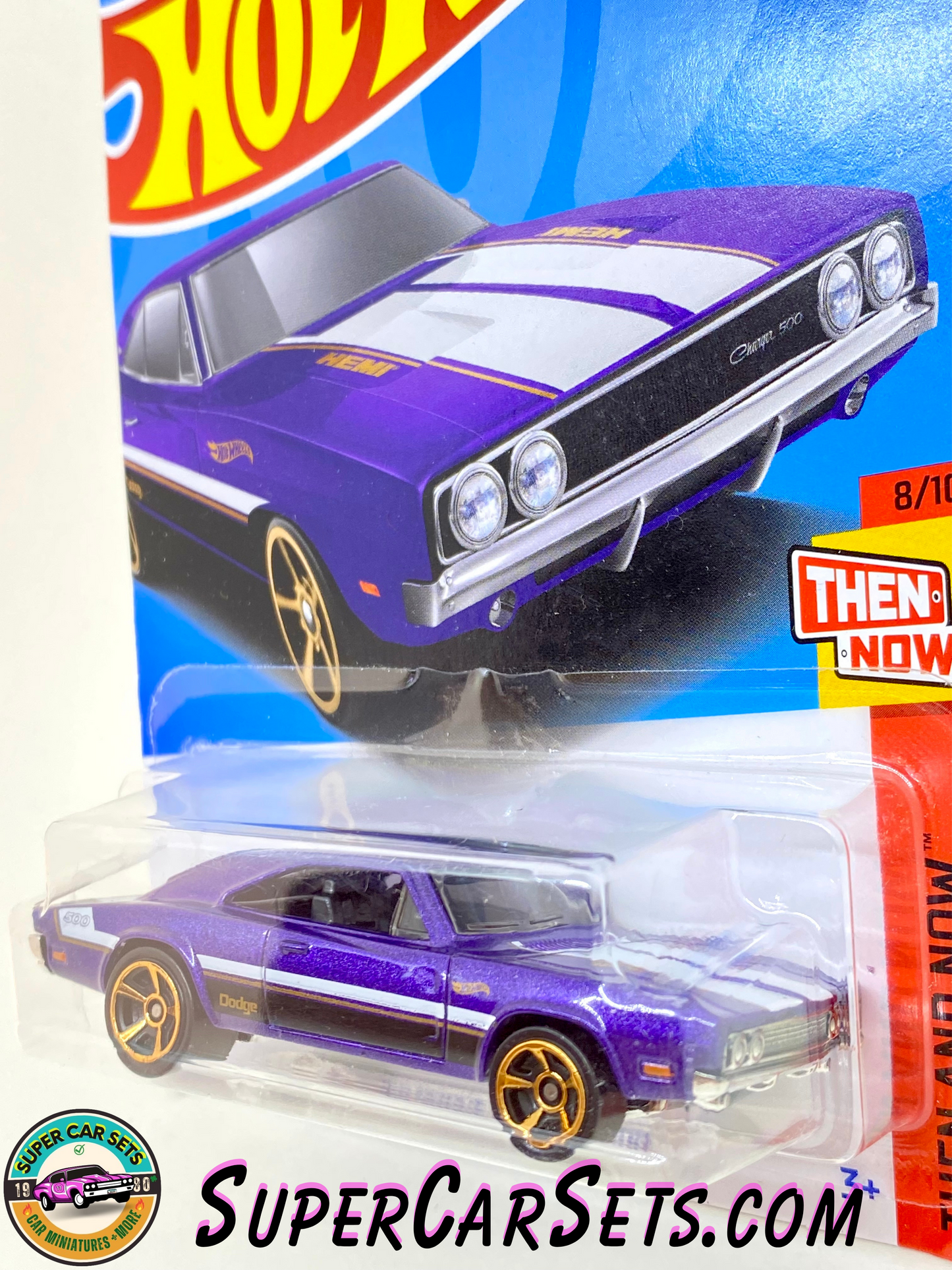 69 Dodge Charger 500 (purple colour) - Hot Wheels Then and Now 2023 (8/10) (240/250)