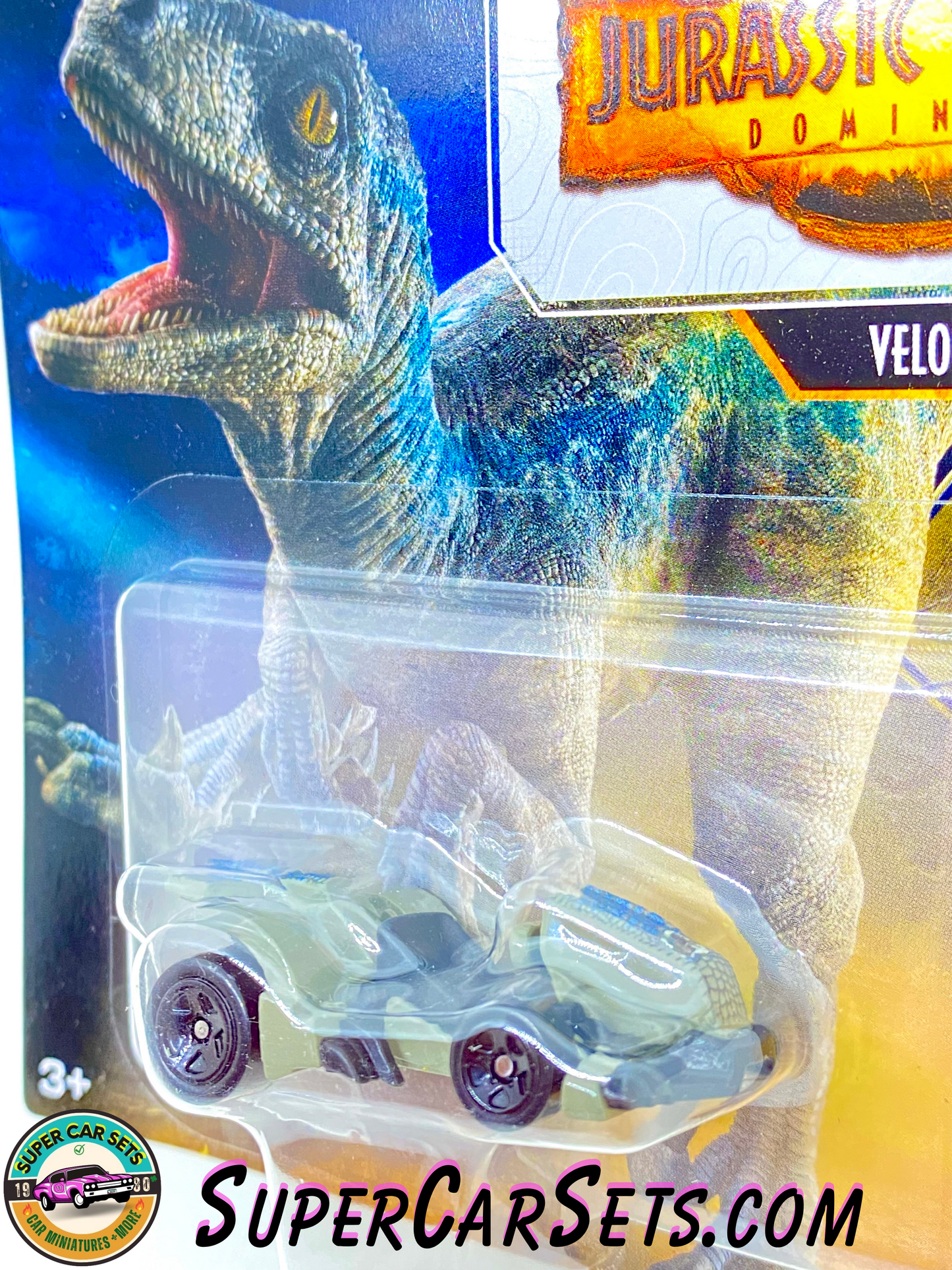 Jurassic World  Velociraptor ‘Beta' (4/6) - Hot Wheels Characters Cars