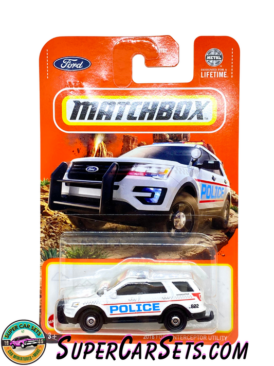 2016 Ford Interceptor Utility “Police no.822” - Matchbox