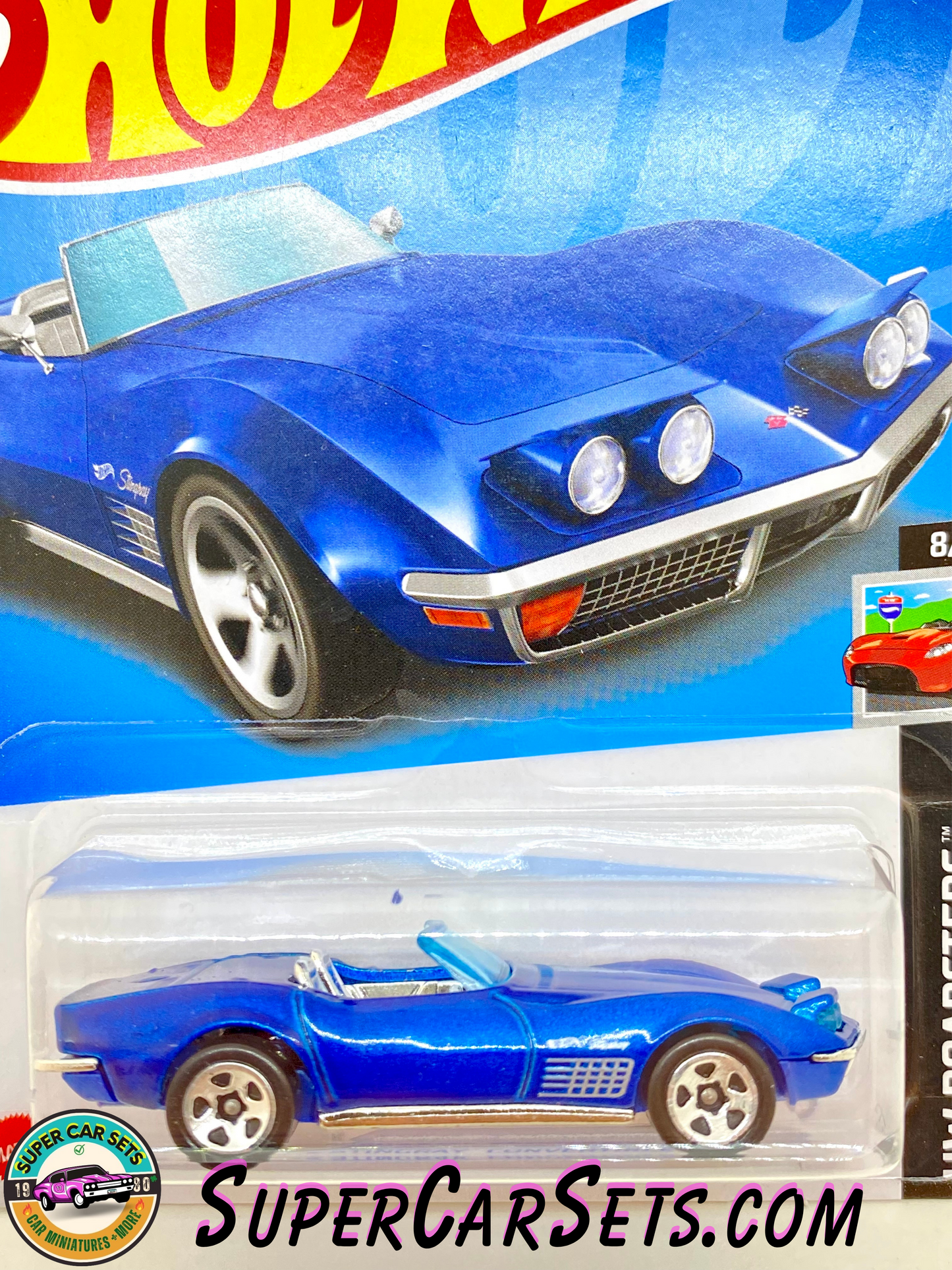 72 Stingray Convertible (blue colour) - Hot Wheels HW Roadsters 2023 (8/10) (132/250)