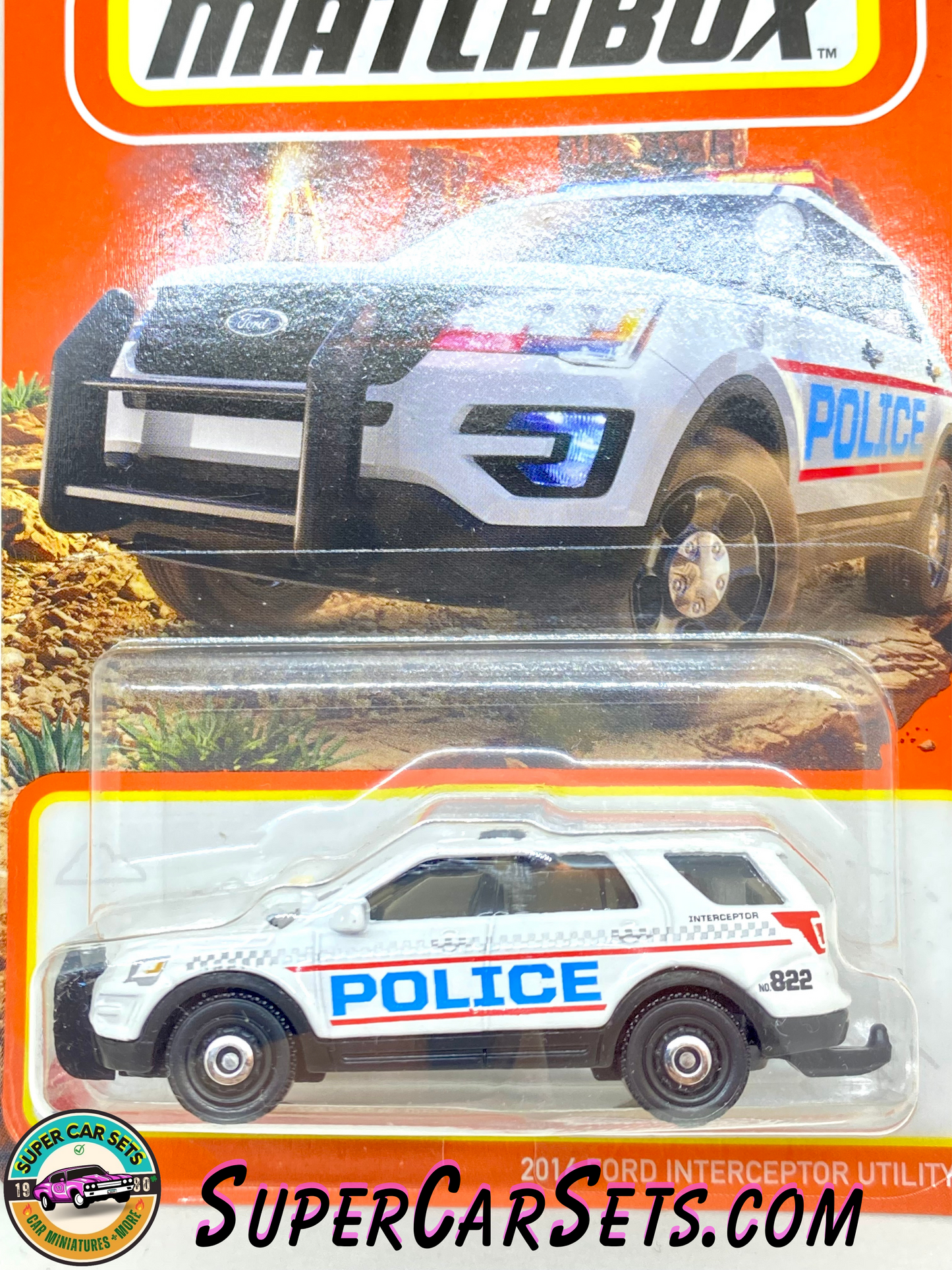 2016 Ford Interceptor Utility “Police no.822” - Matchbox