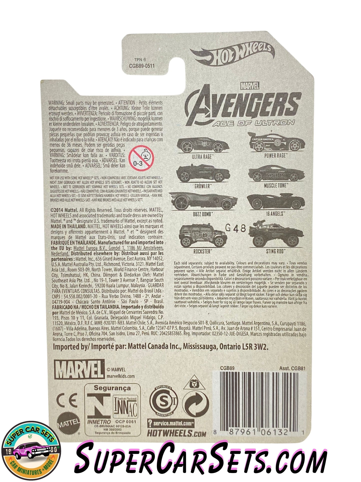 Hot Wheels - Marvel Avengers Age of Ultron (8/8) - Black Widow - 16 Angles