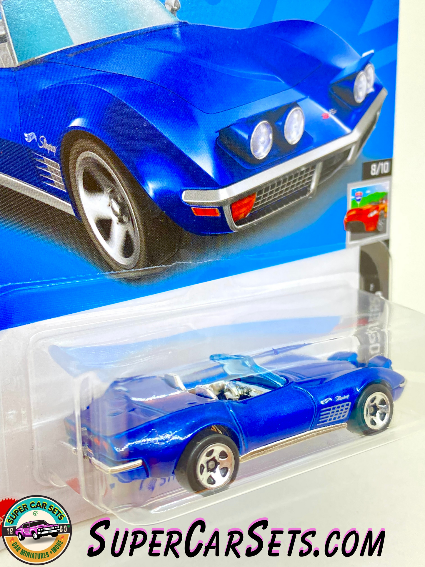 72 Stingray Convertible (blue colour) - Hot Wheels HW Roadsters 2023 (8/10) (132/250)