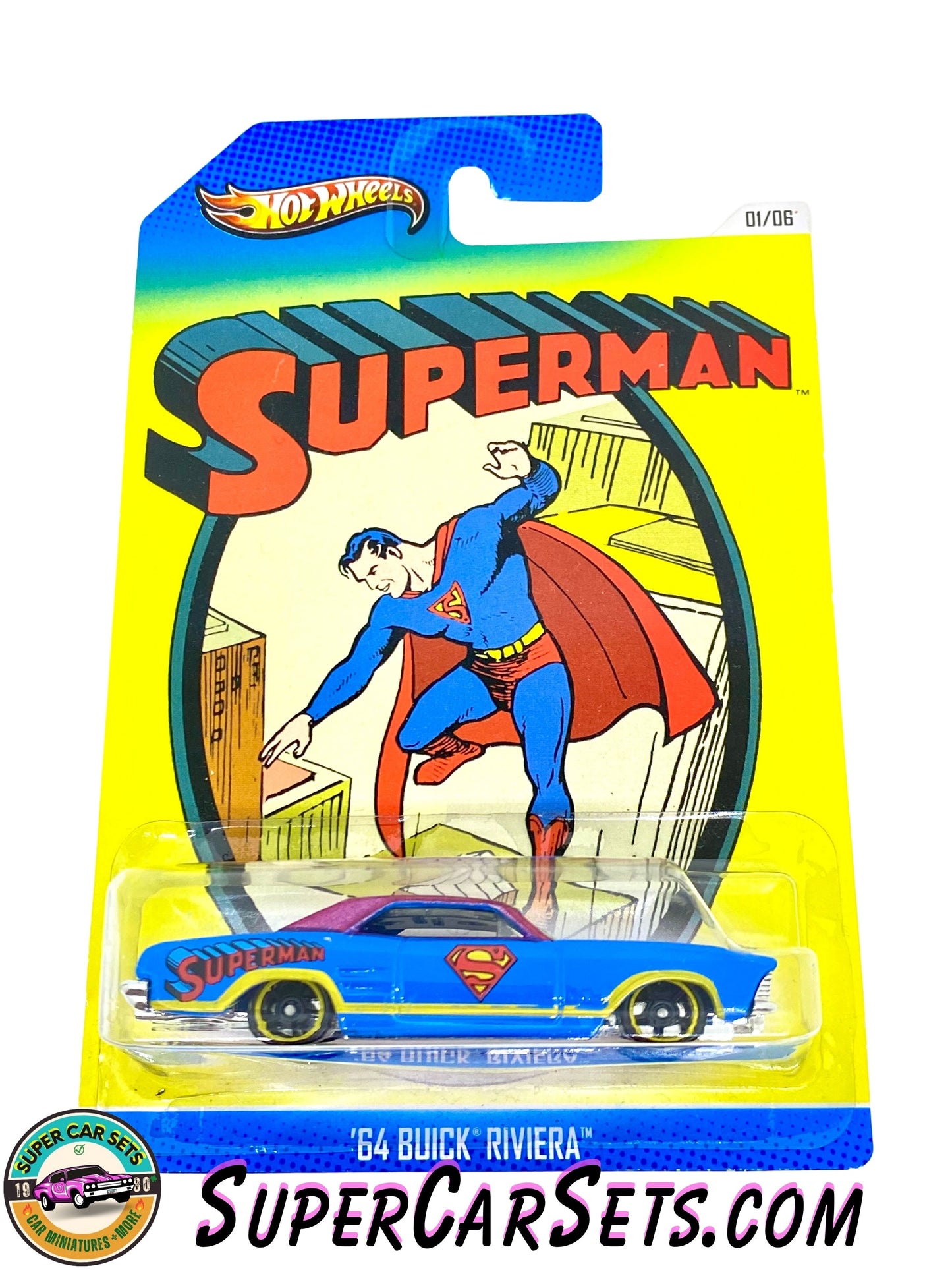 Hot Wheels - Superman series (1/6) - ’64 Buick Riviera (Superman) (card aged)