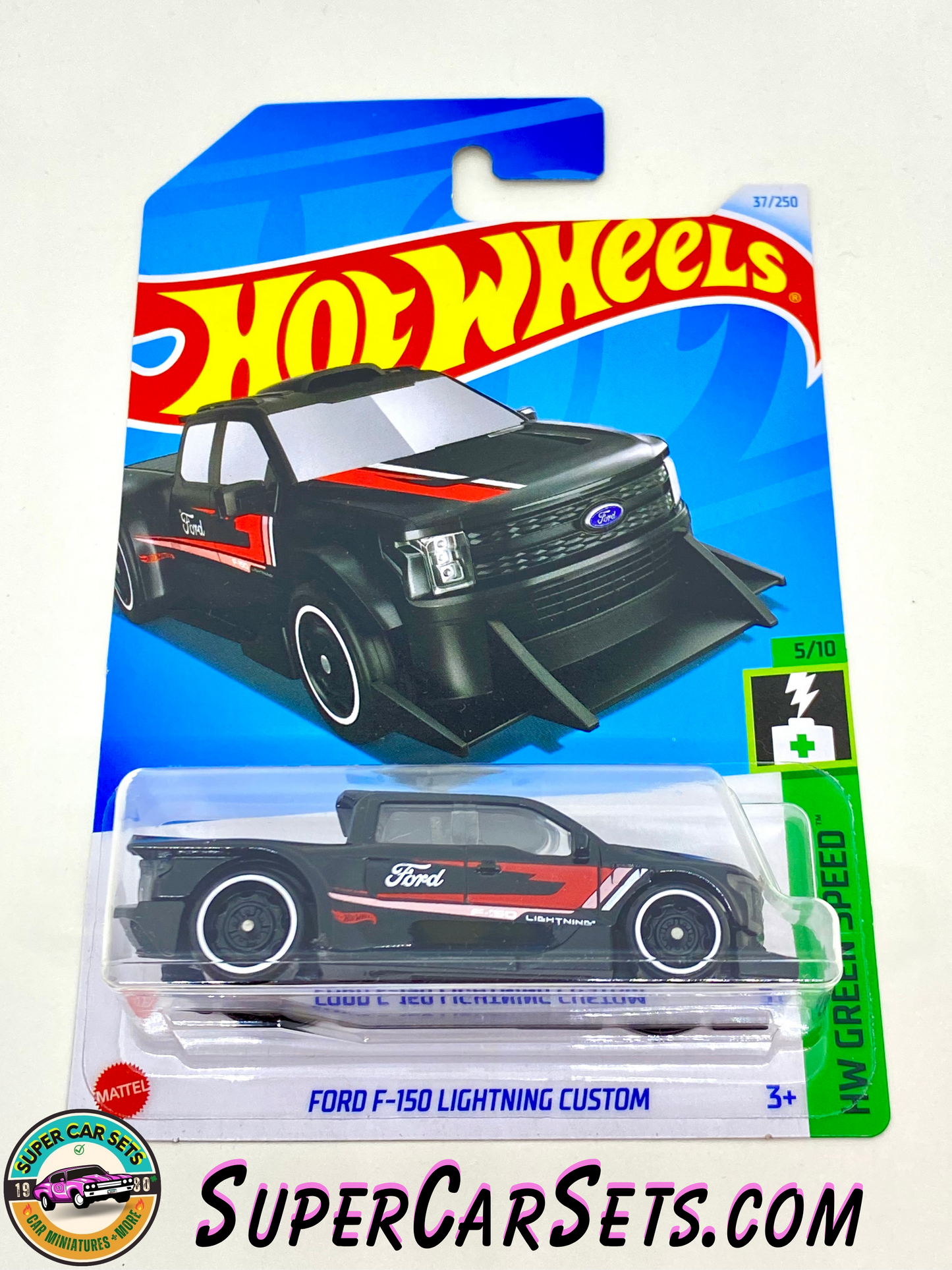 Ford F-150 Lightning Custom (black colour) - Hot Wheels HW Green Speed 2024 (5/10) (37/250)