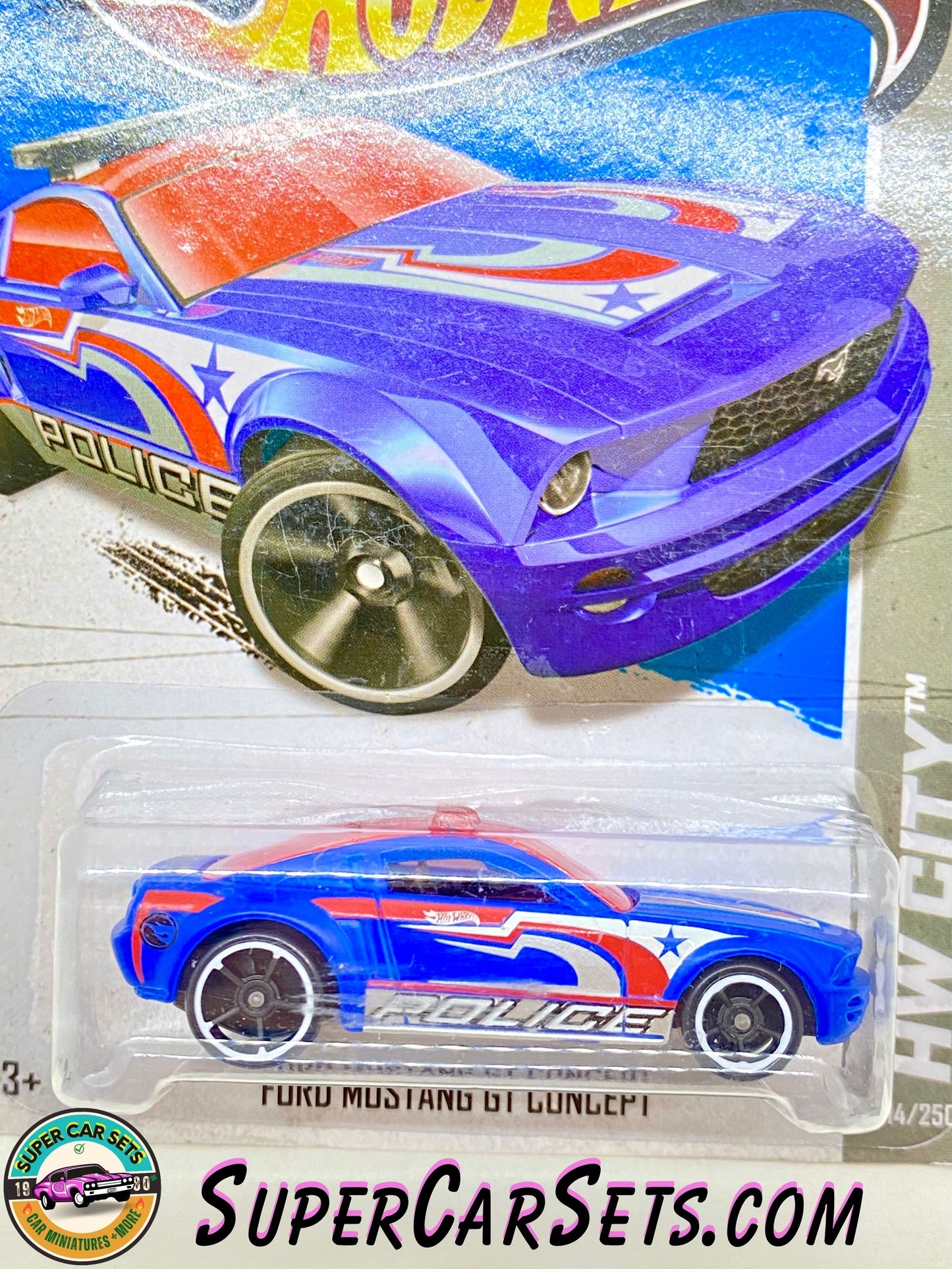 Ford Mustang GT Concept (Police) (TREASURE HUNT) - Hot Wheels HW City - 2013 (14/250)