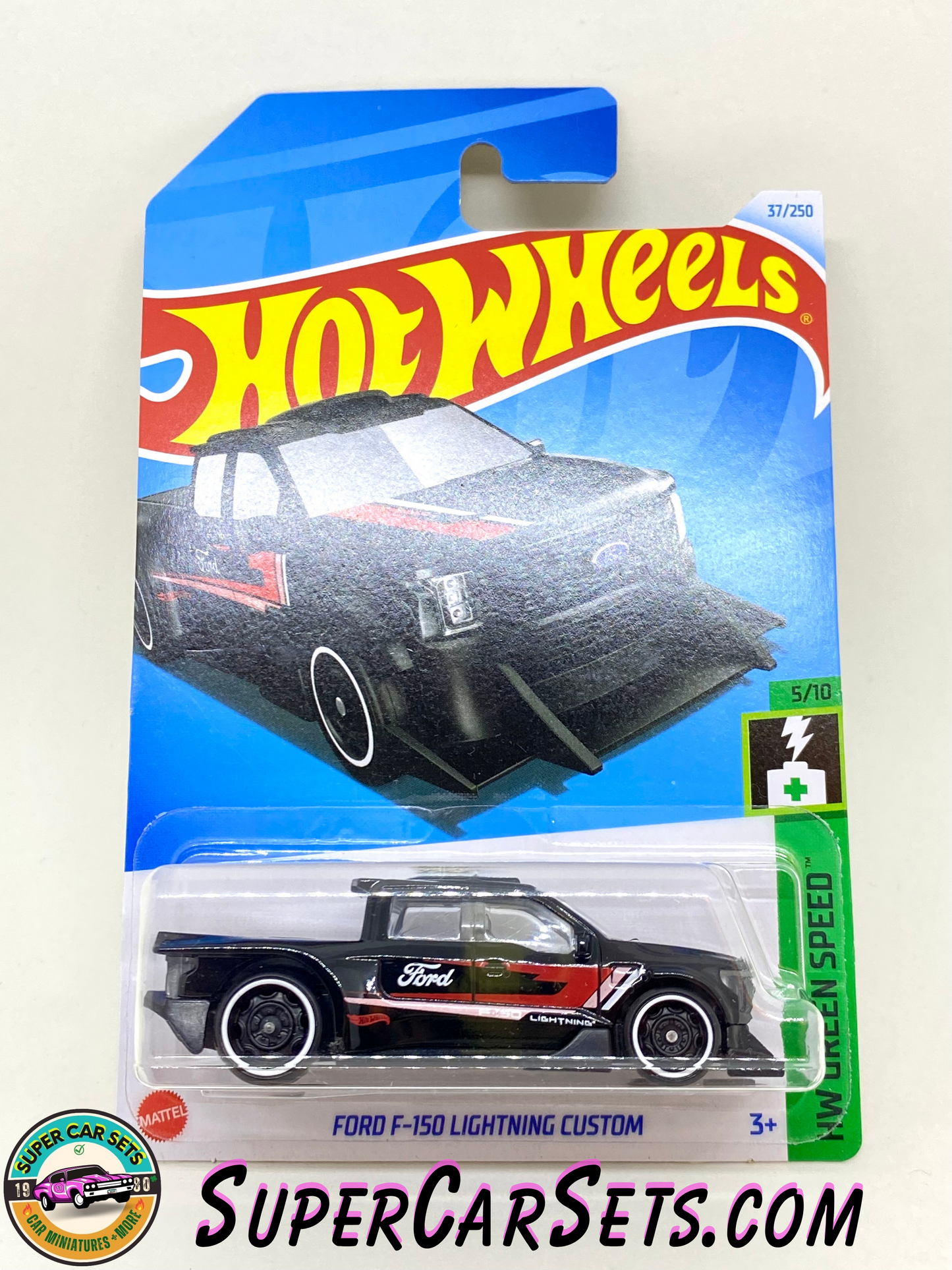 Ford F-150 Lightning Custom (black colour) - Hot Wheels HW Green Speed 2024 (5/10) (37/250)