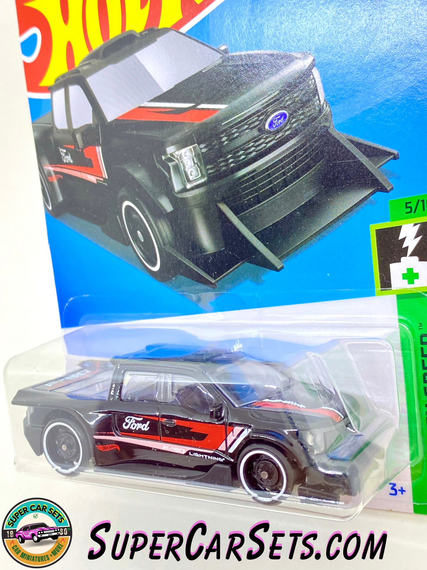 Ford F-150 Lightning Custom (black colour) - Hot Wheels HW Green Speed 2024 (5/10) (37/250)