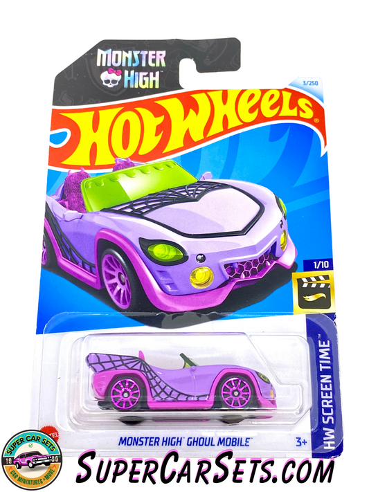 Monster High Ghoul Mobile (card slightly bent) - Hot Wheels HW Screen Time - 2024 (1/10) (3/250)