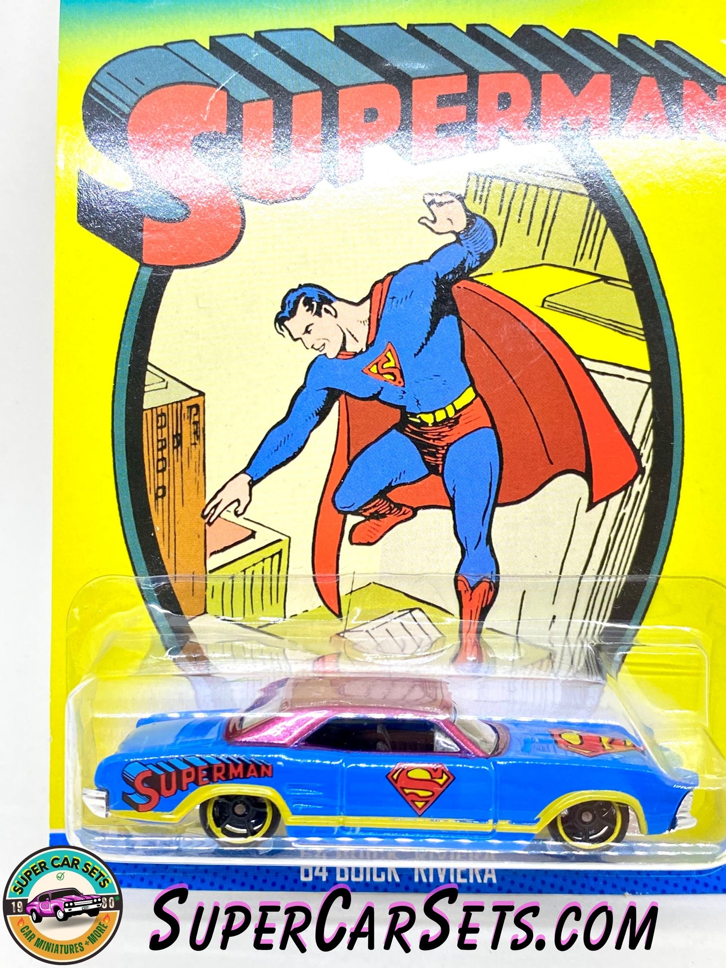 Hot Wheels - Superman series (1/6) - ’64 Buick Riviera (Superman) (card aged)