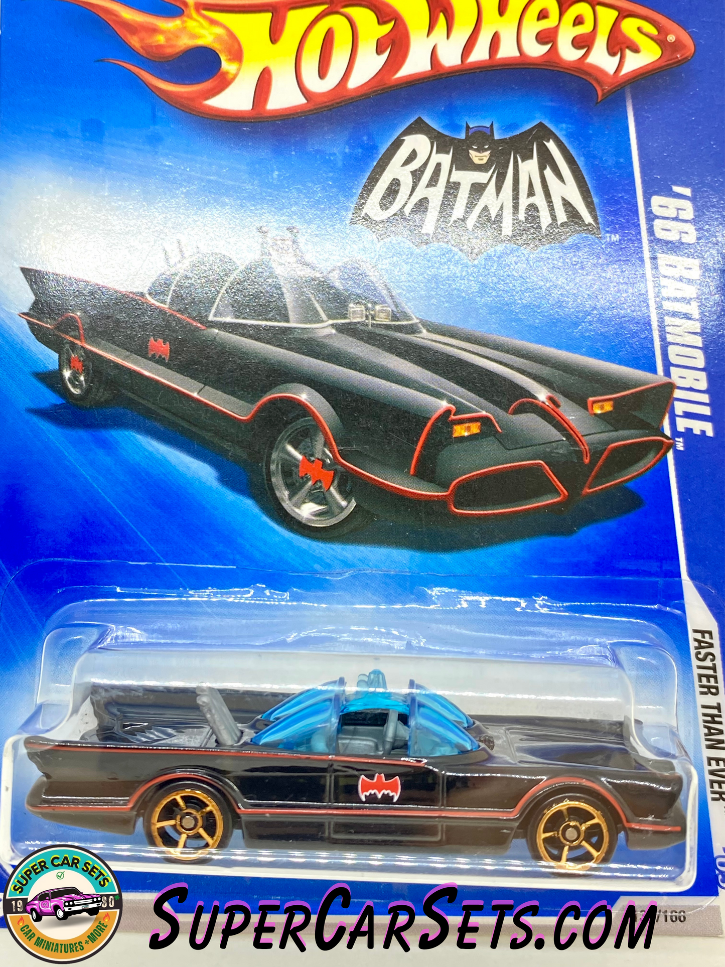 Hot Wheels (VINTAGE) (Year launched 2009) Faster Than Ever 2009 - ’66 Batmobile (7/10) (133/166)