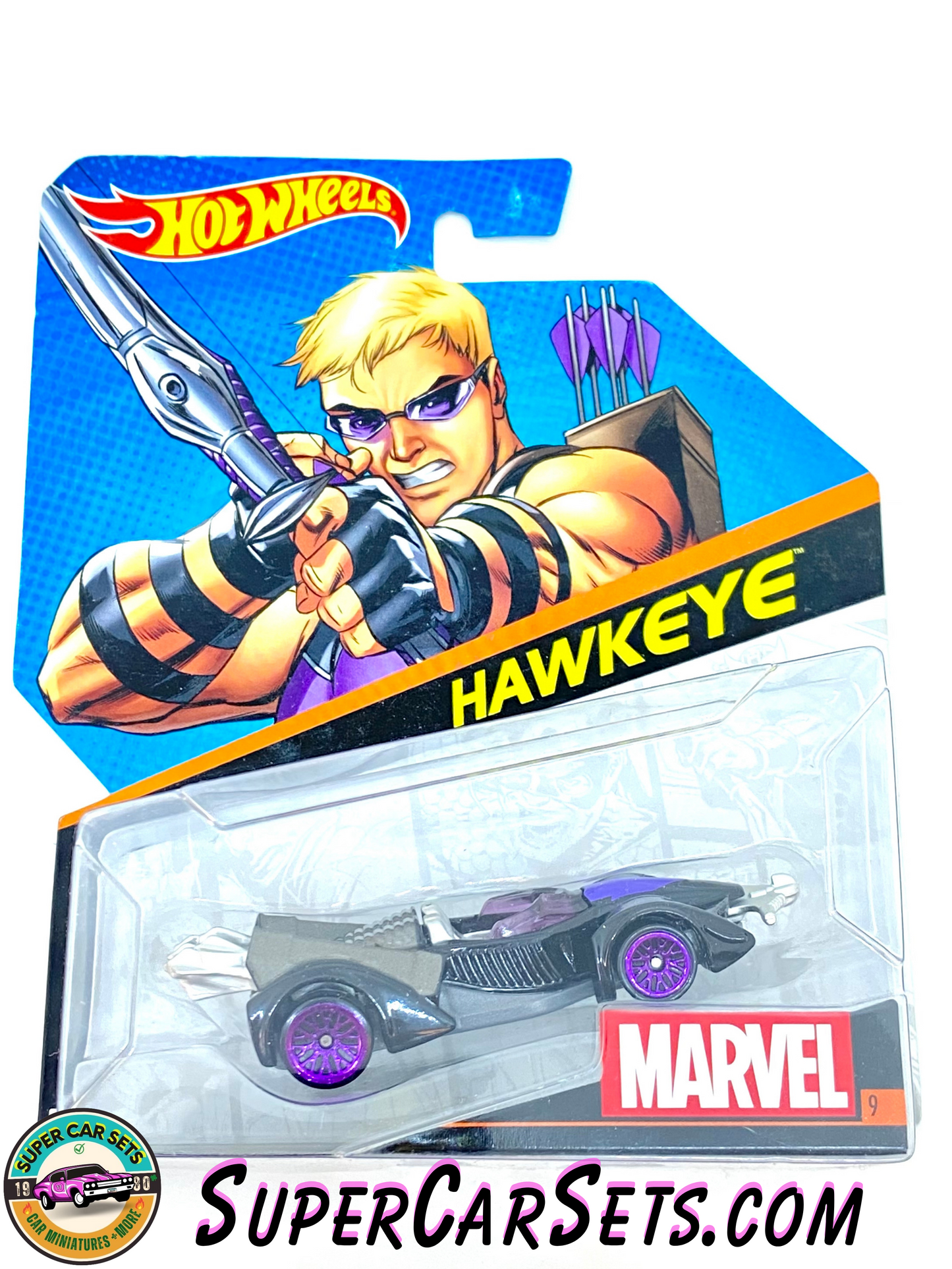 Marvel (#9) Hawkeye - Hot Wheels