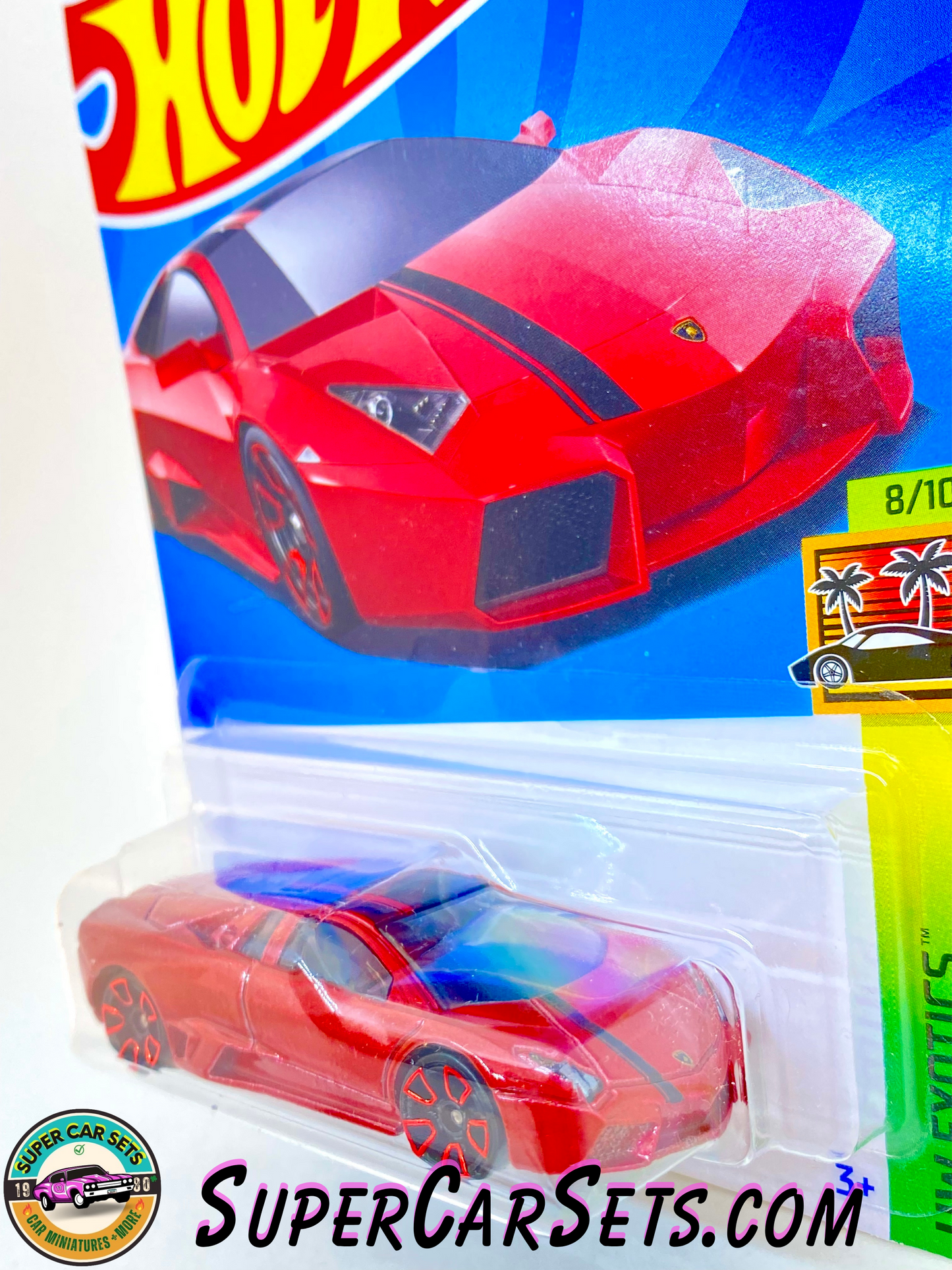 Lamborghini Reventón (red colour) (card slightly bent) - Hot Wheels HW Exotics - 2023 (7/10) (223/250)