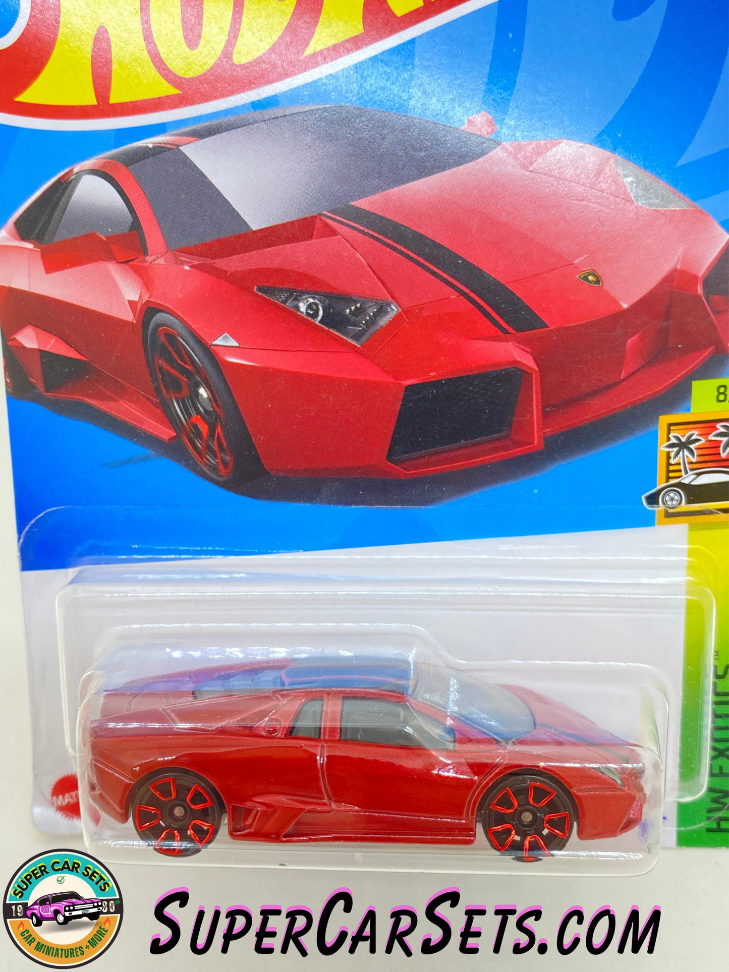 Lamborghini Reventón (red colour) (card slightly bent) - Hot Wheels HW Exotics - 2023 (7/10) (223/250)