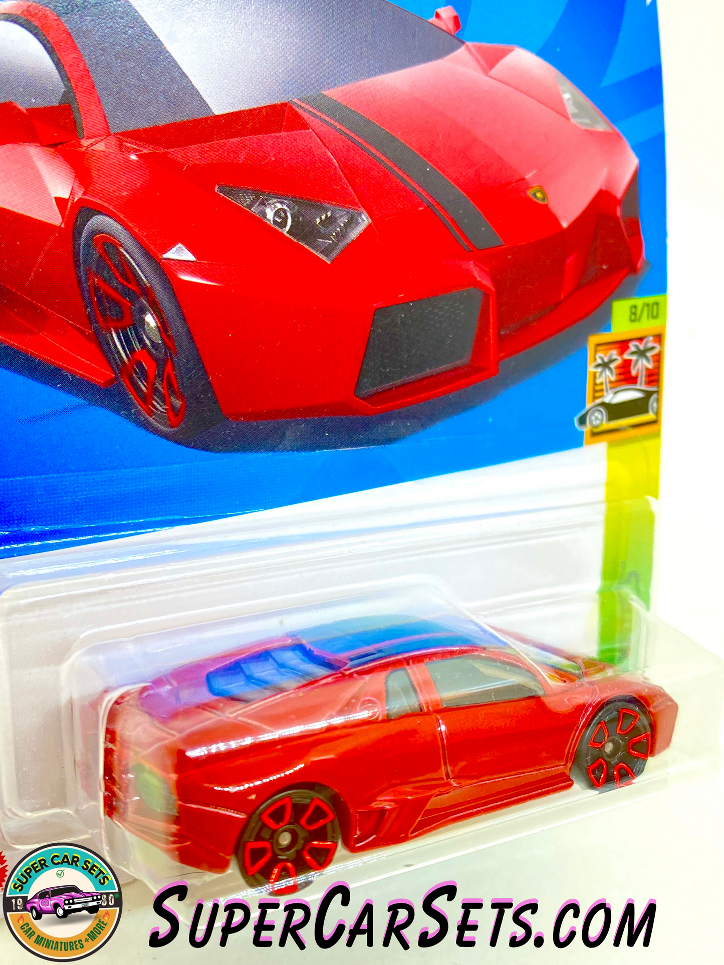 Lamborghini Reventón (red colour) (card slightly bent) - Hot Wheels HW Exotics - 2023 (7/10) (223/250)