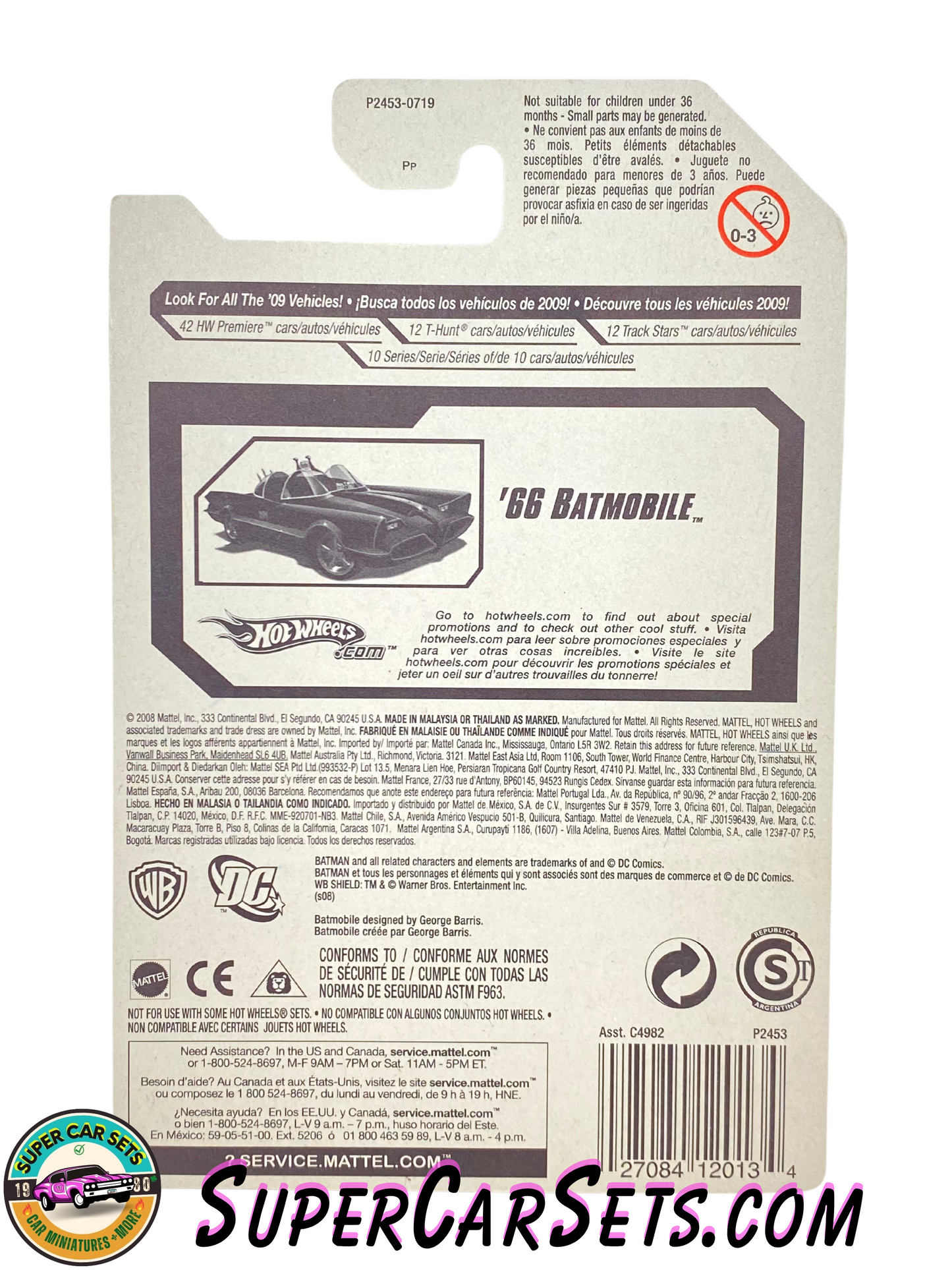 Hot Wheels (VINTAGE) (Year launched 2009) Faster Than Ever 2009 - ’66 Batmobile (7/10) (133/166)