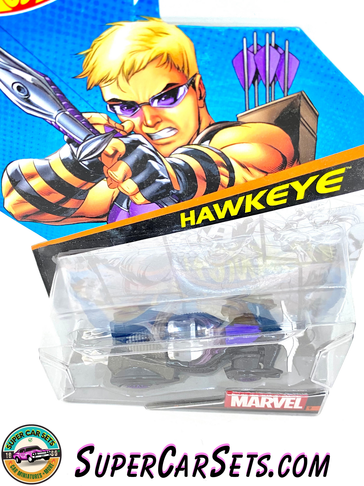 Marvel (#9) Hawkeye - Hot Wheels