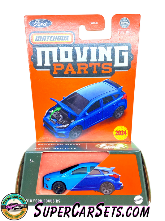 2018 Ford Focus RS (blue colour) - Matchbox Moving Parts