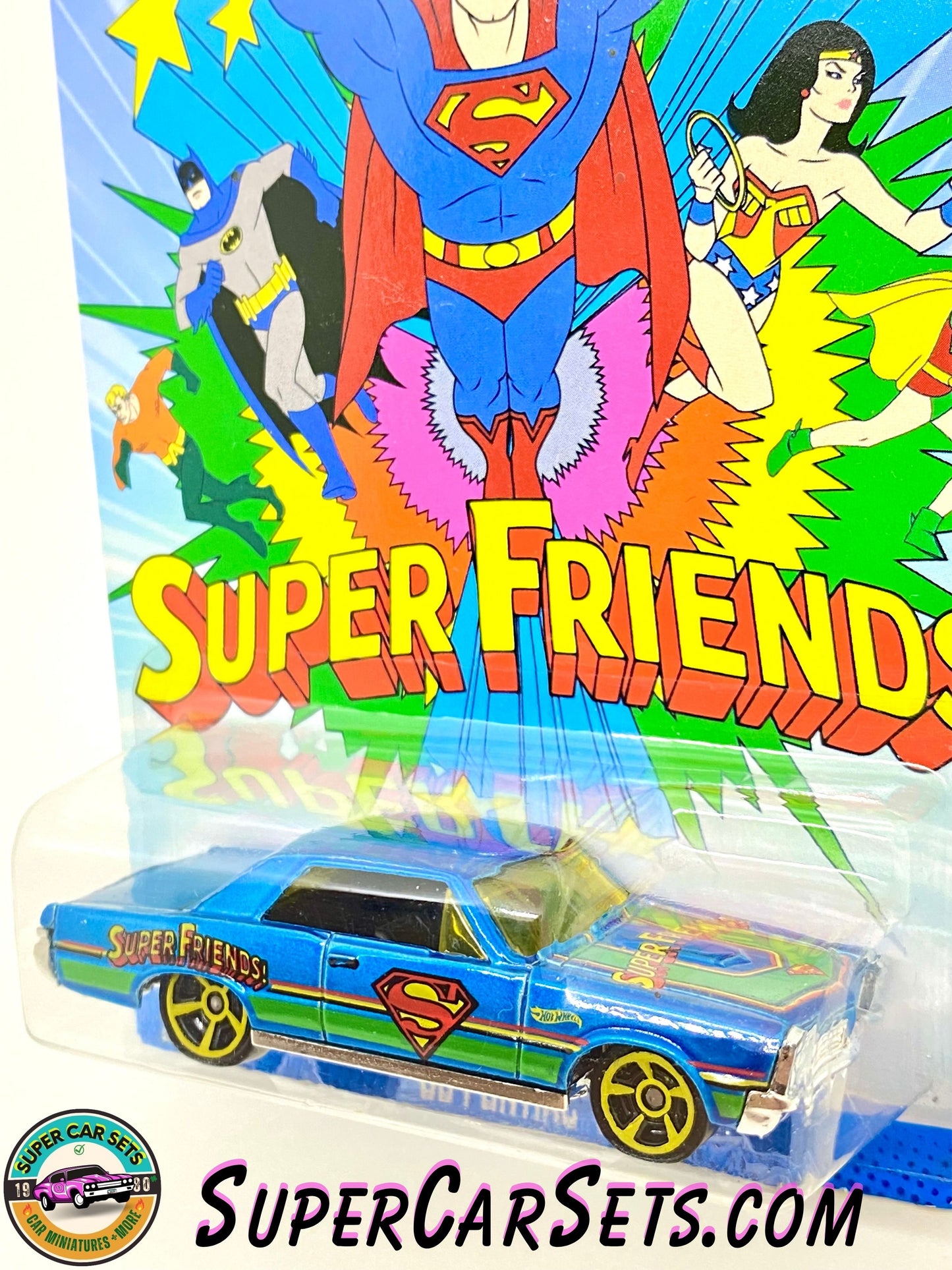 Hot Wheels - Superman series (2/6) - ’65 Pontiac GTO (“Super Friends”) (card aged)