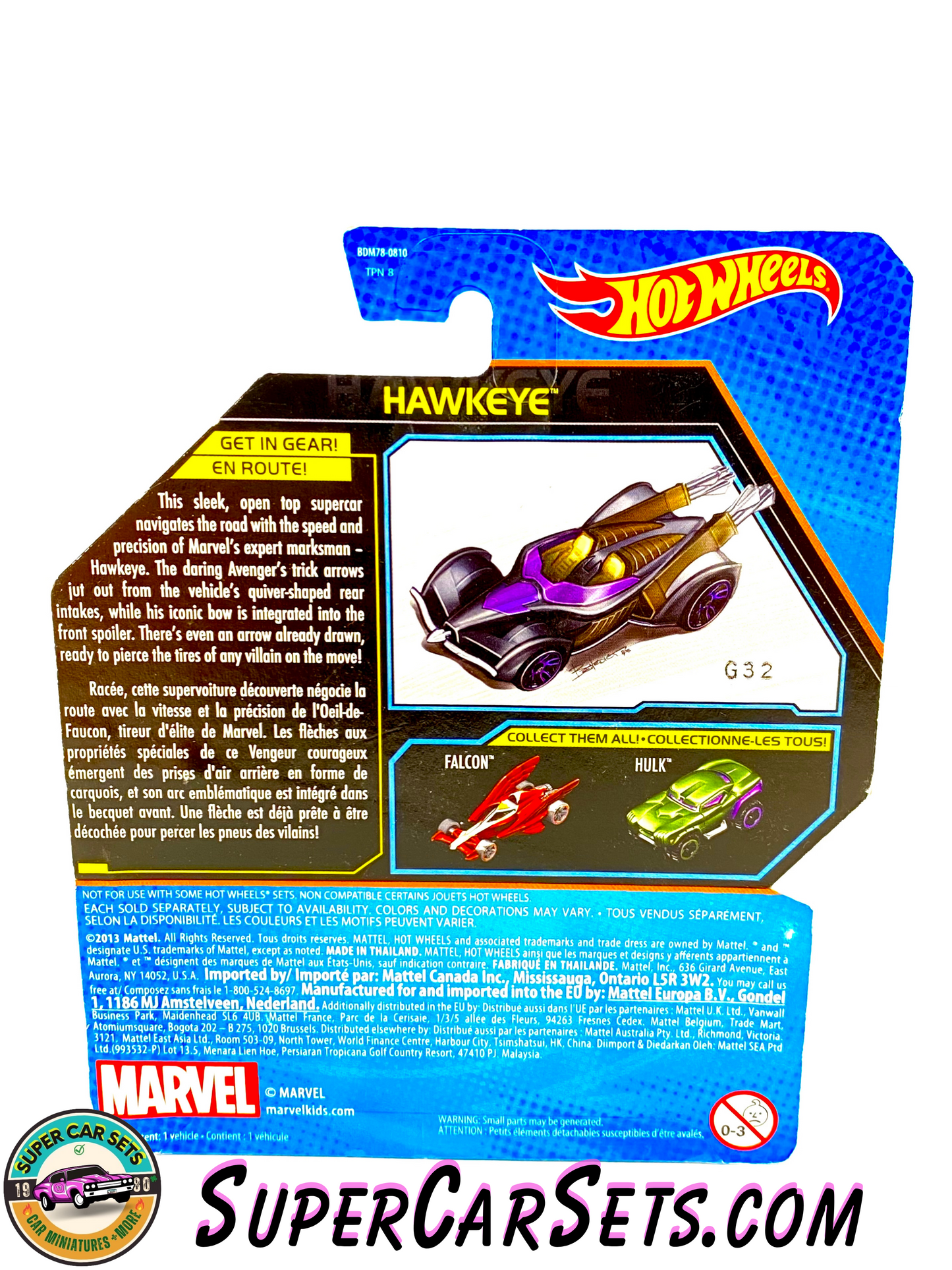 Marvel (#9) Hawkeye - Hot Wheels