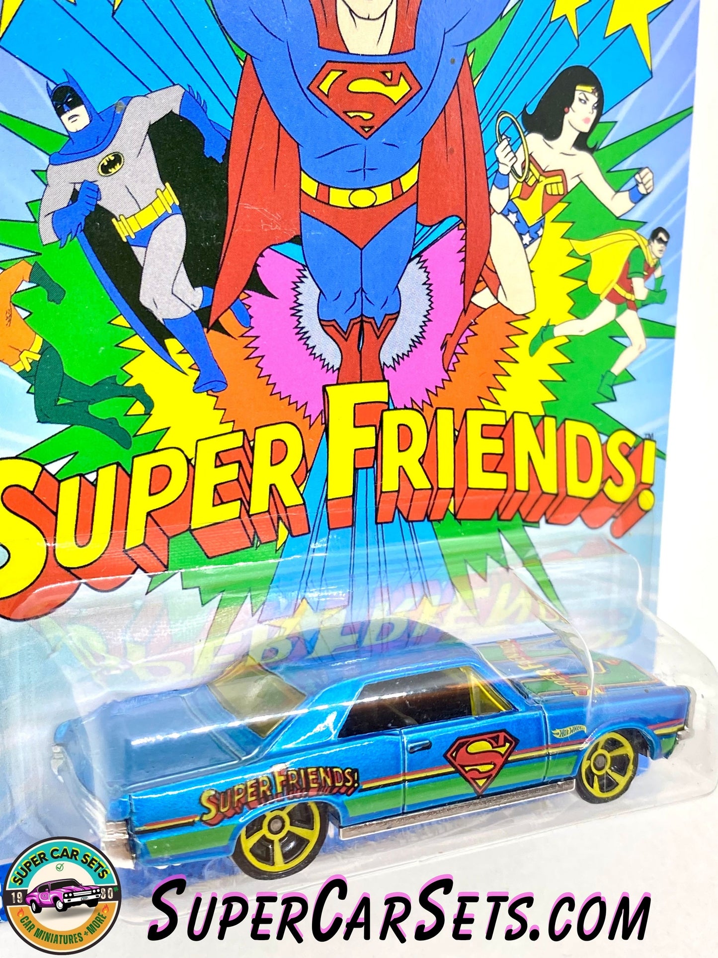 Hot Wheels - Superman series (2/6) - ’65 Pontiac GTO (“Super Friends”) (card aged)