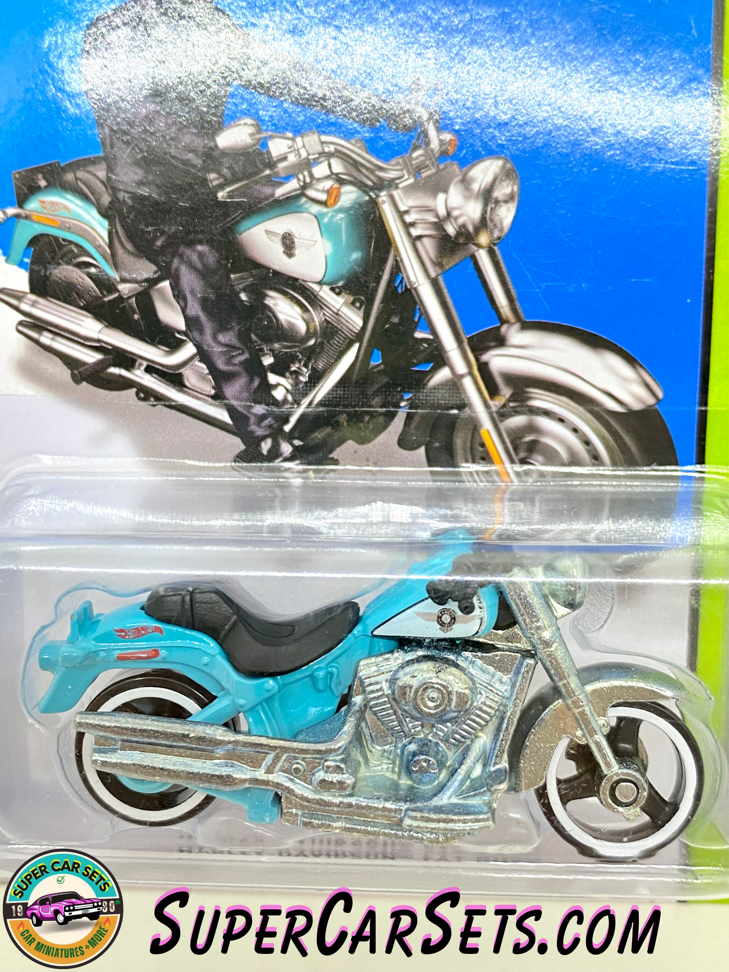 Hot Wheels (VINTAGE) HW Workshop - 2013 (209/250) - Harley-Davidson Fat Boy (card slightly damaged)