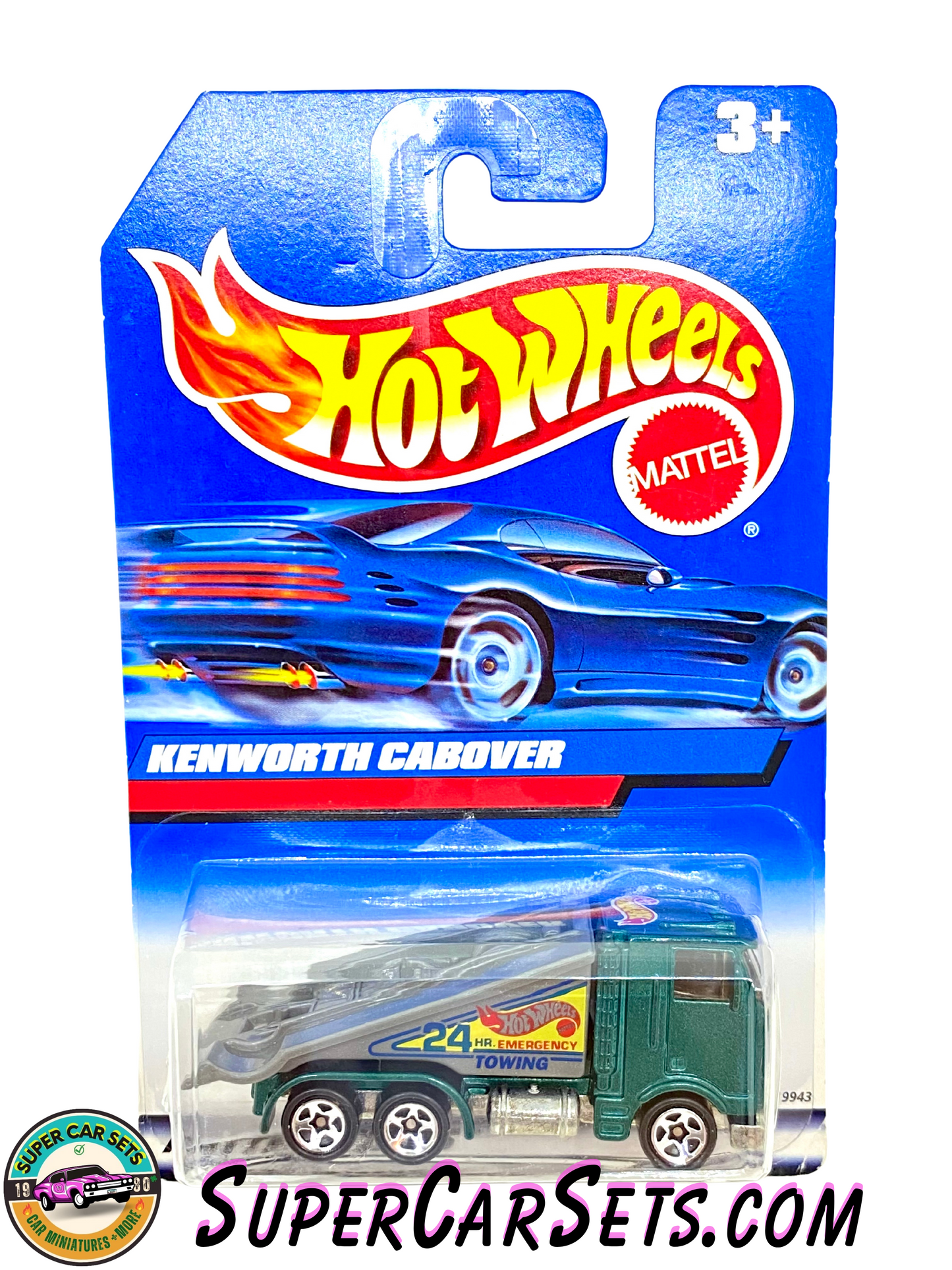 Hot Wheels (Year launched 1998) Kenworth Cabover (#19943) (card slightly bent)