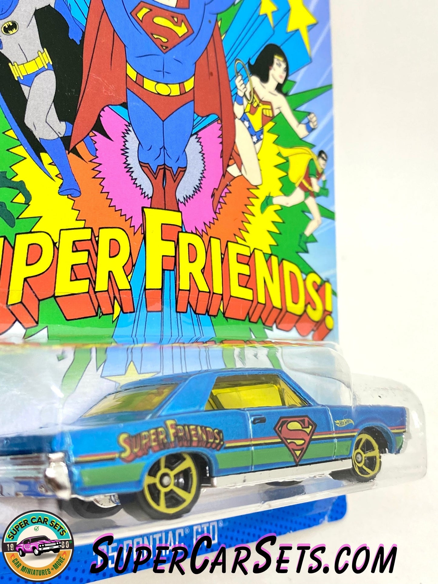 Hot Wheels - Superman series (2/6) - ’65 Pontiac GTO (“Super Friends”) (card aged)