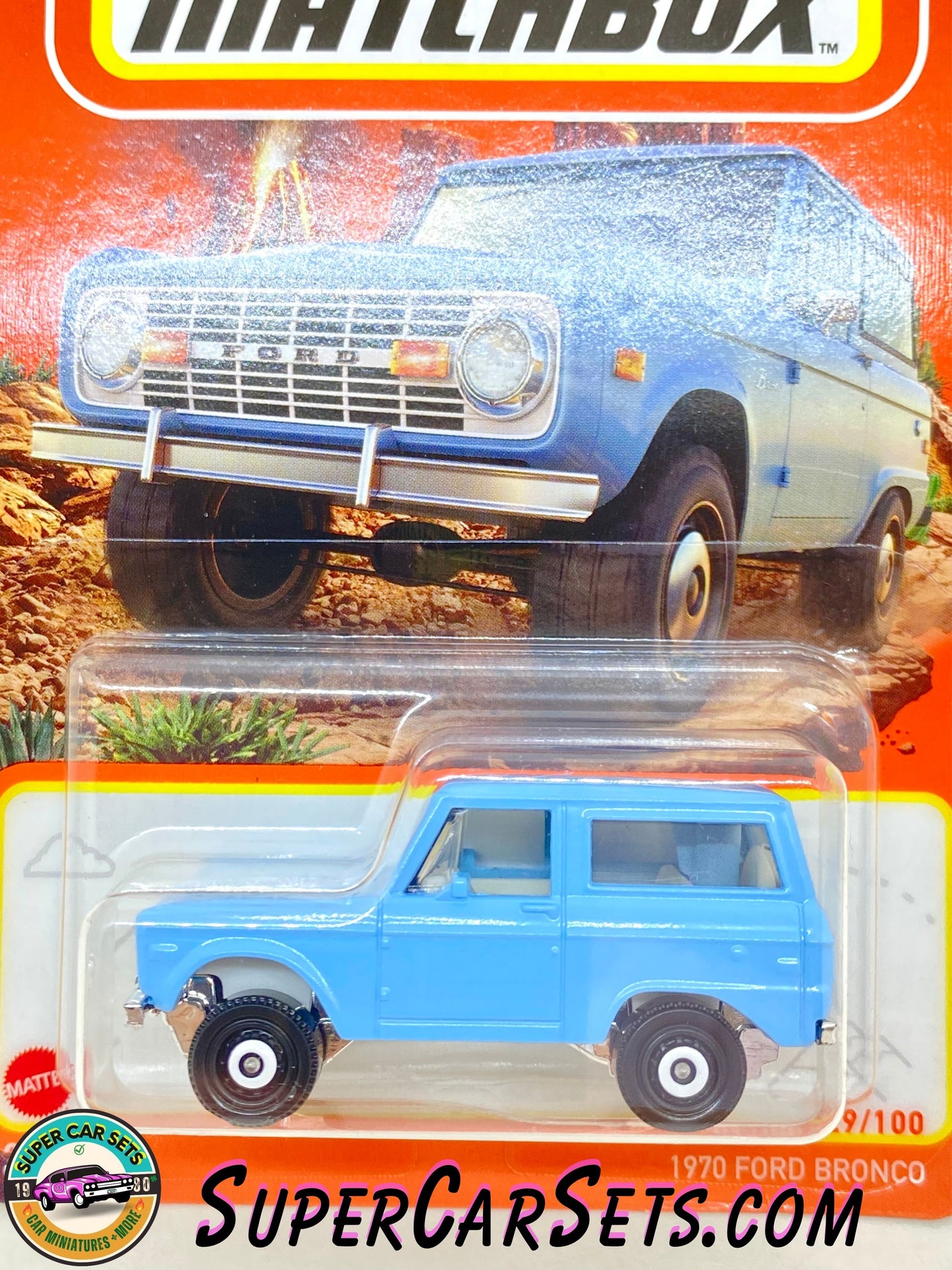 1970 Ford Bronco (29/100) (light blue colour) - Matchbox