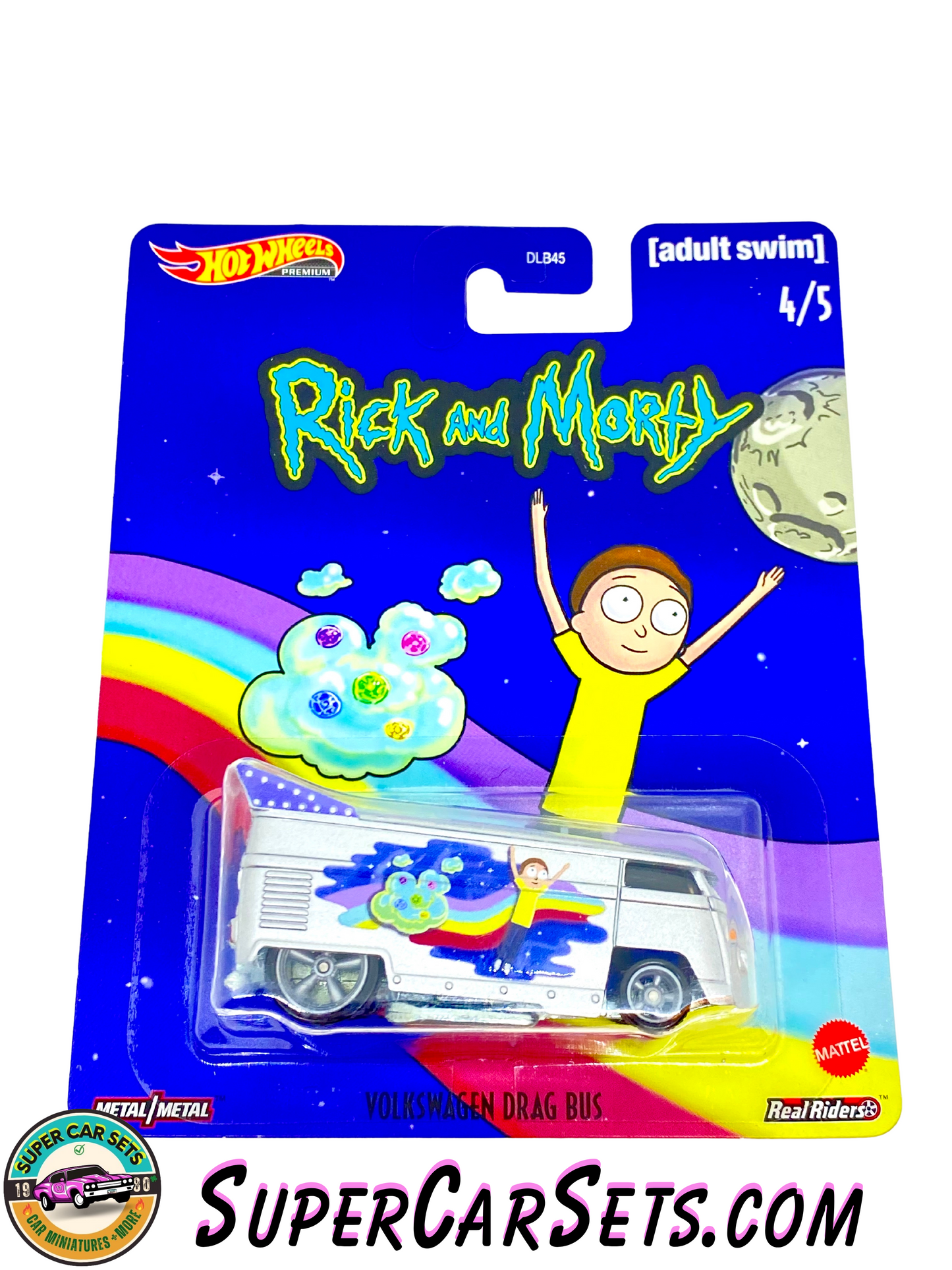 Rick and Morty (4/5) - Volkswagen Drag Bus - Hot Wheels Premium