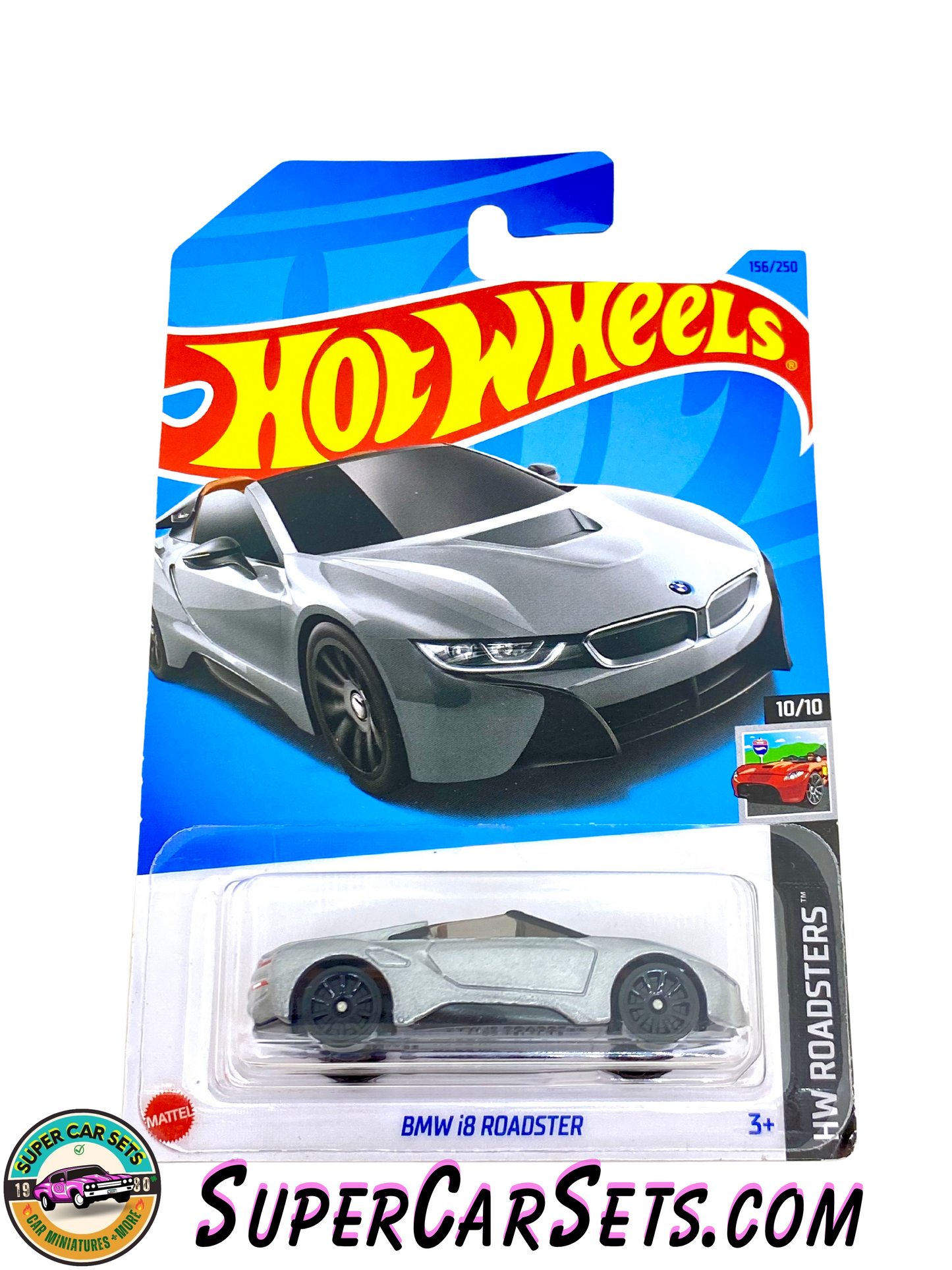 BMW i8 Roadster (silver colour) - Hot Wheels HW Roadsters - 2023 (10/10) (156/250)