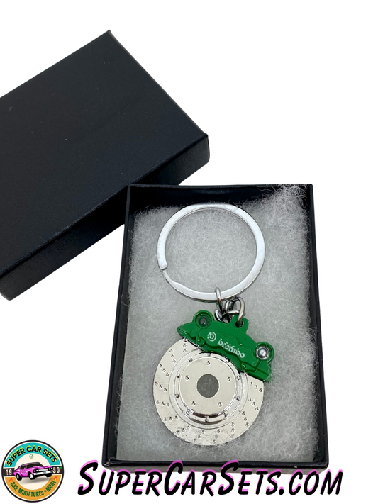 Keychain disk brake - green colour