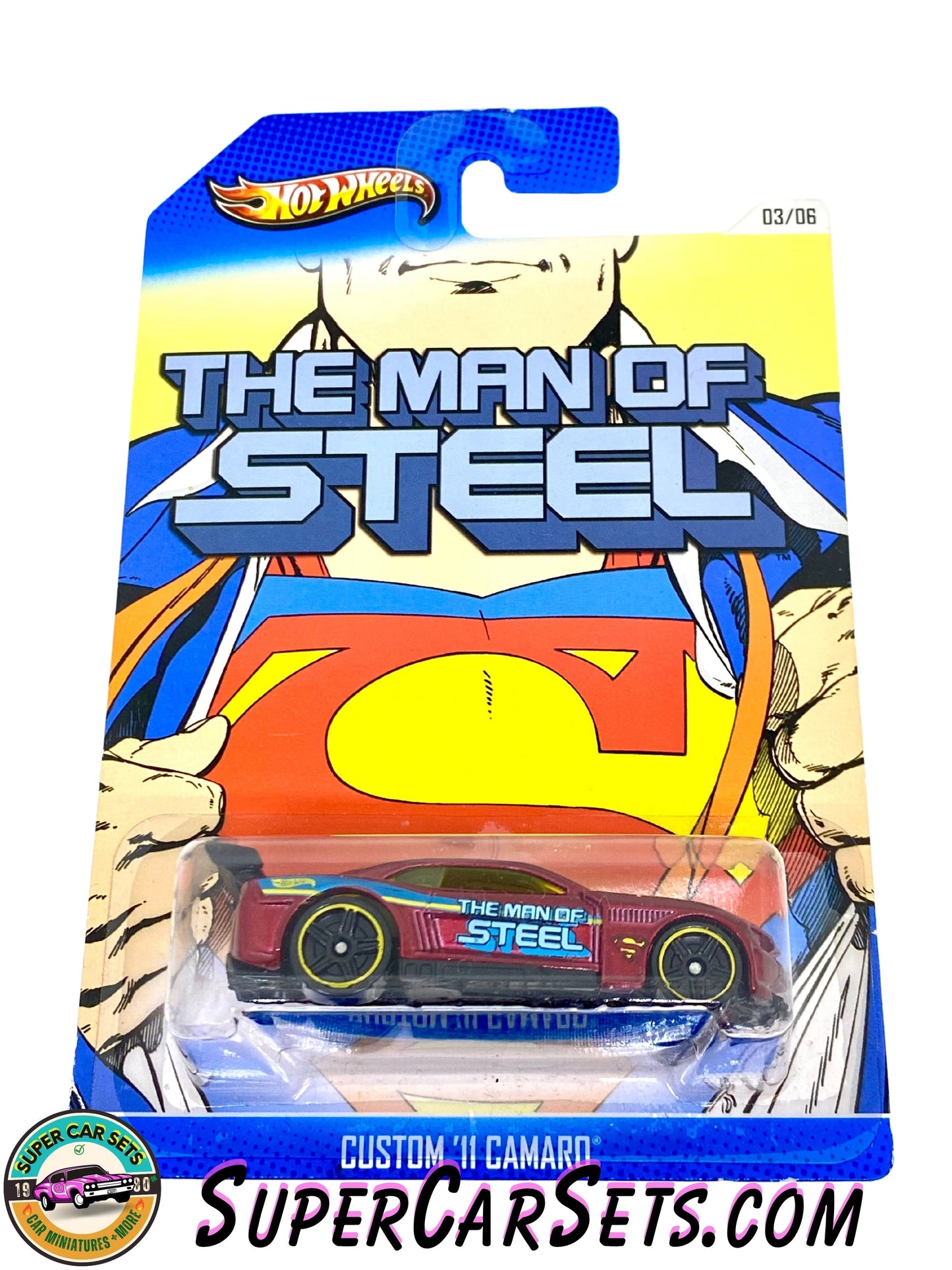 Hot Wheels - Superman series (3/6) - Custom ’11 Camaro (“The Man of Steel”) (card aged)